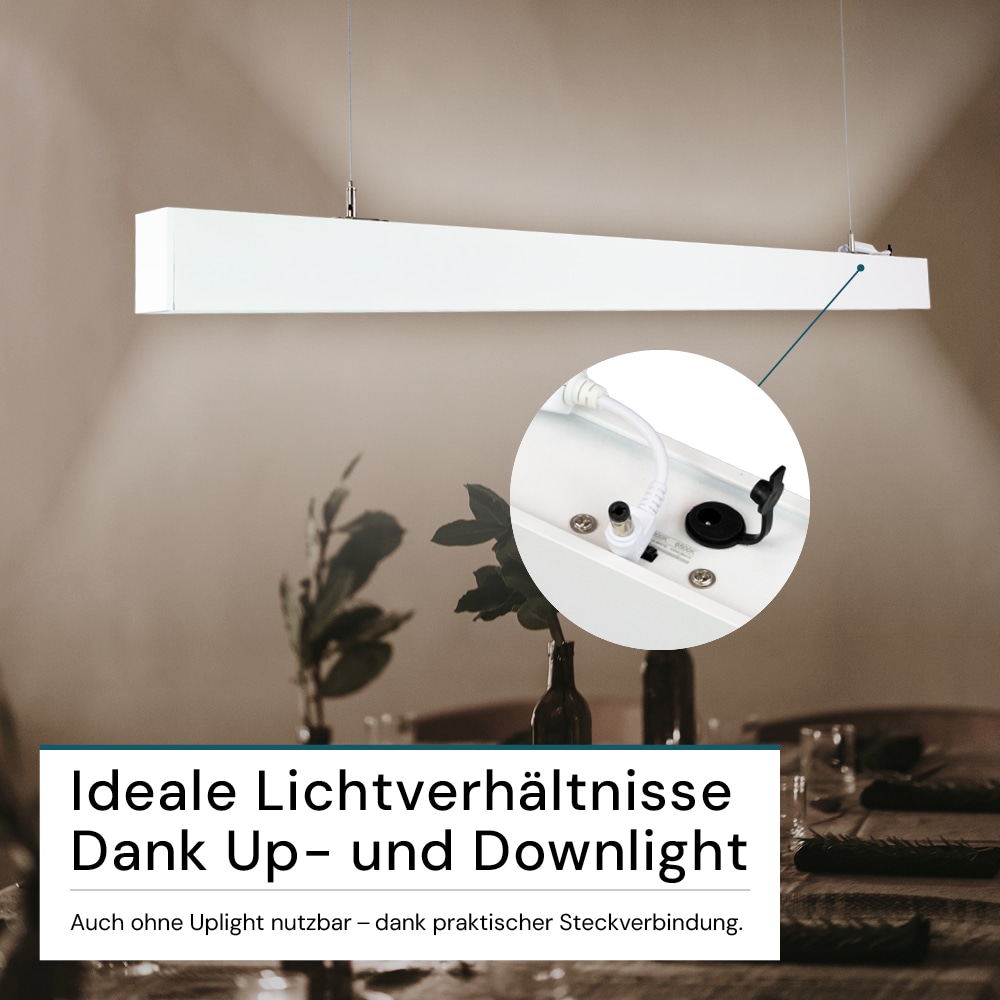 LUXULA LED-Büro-/Tresenleuchte, 30W, 3000/4000/6500K, EEK: E, 3600lm, IP20, weiß LUXULA LED-Büro-/Tresenleuchte, 30W, 3000/4000/6500K, EEK: E, 3600lm, IP20, weiß