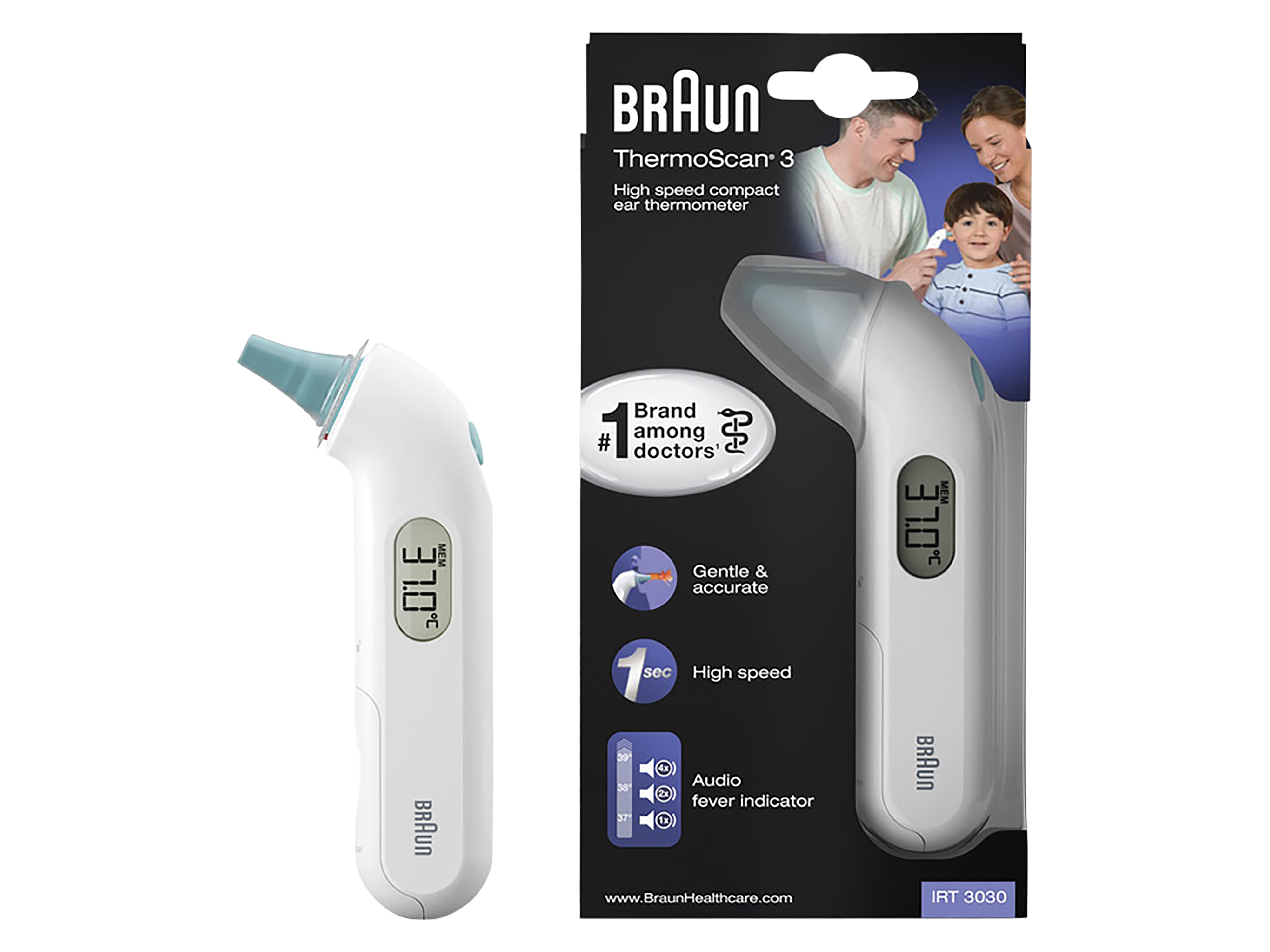 BRAUN ThermoScan 3, weiß BRAUN ThermoScan 3, weiß