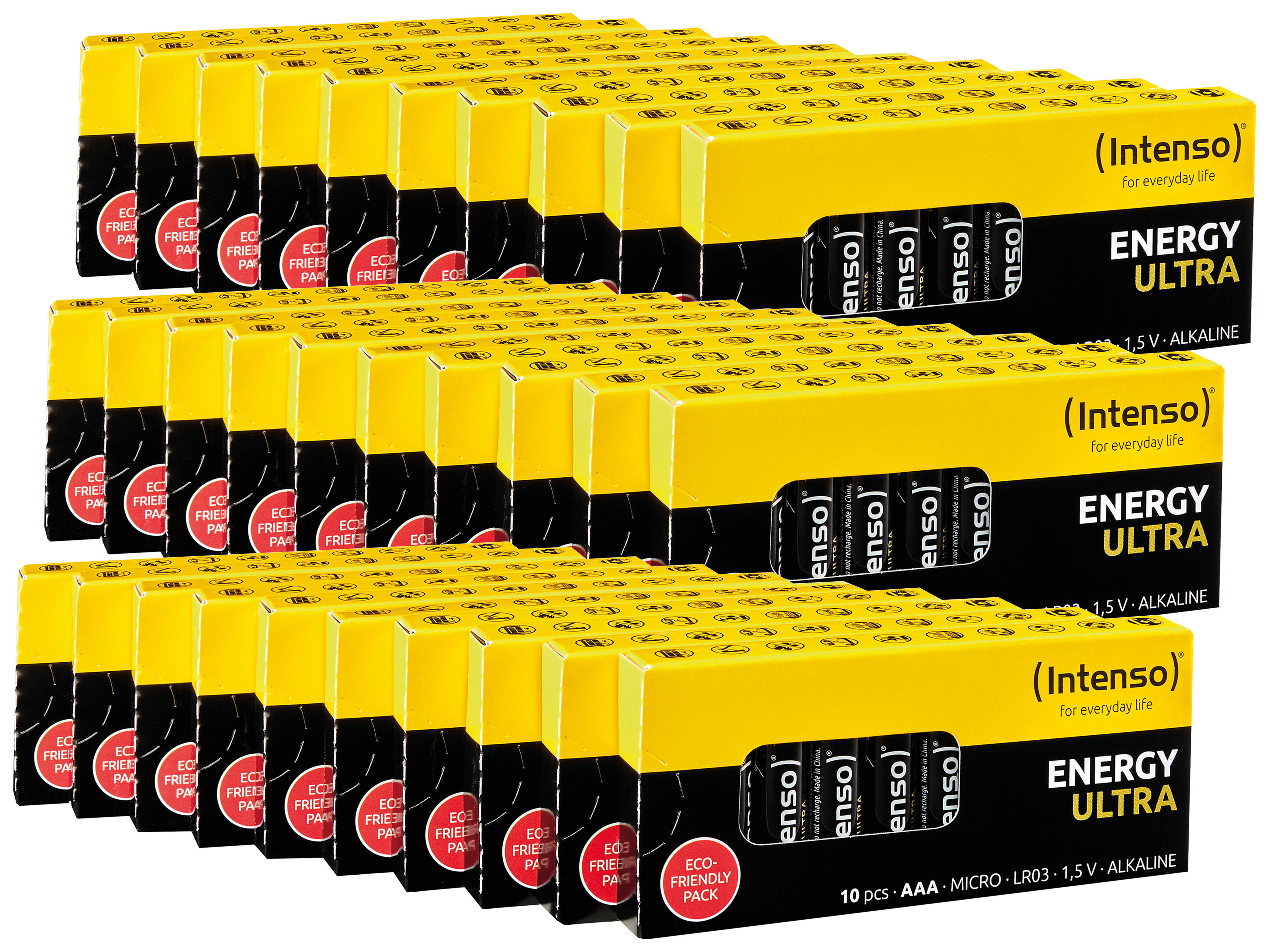 INTENSO Micro-Batterie-Set Energy Ultra, AAA LR03, 300 Stück