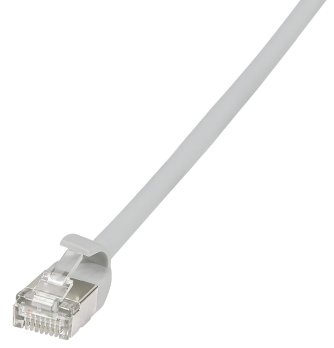 LOGILINK Patchkabel SlimLine Ultraflex CAT.6A U/FTP grau 1,5m LOGILINK Patchkabel SlimLine Ultraflex CAT.6A U/FTP grau 1,5m