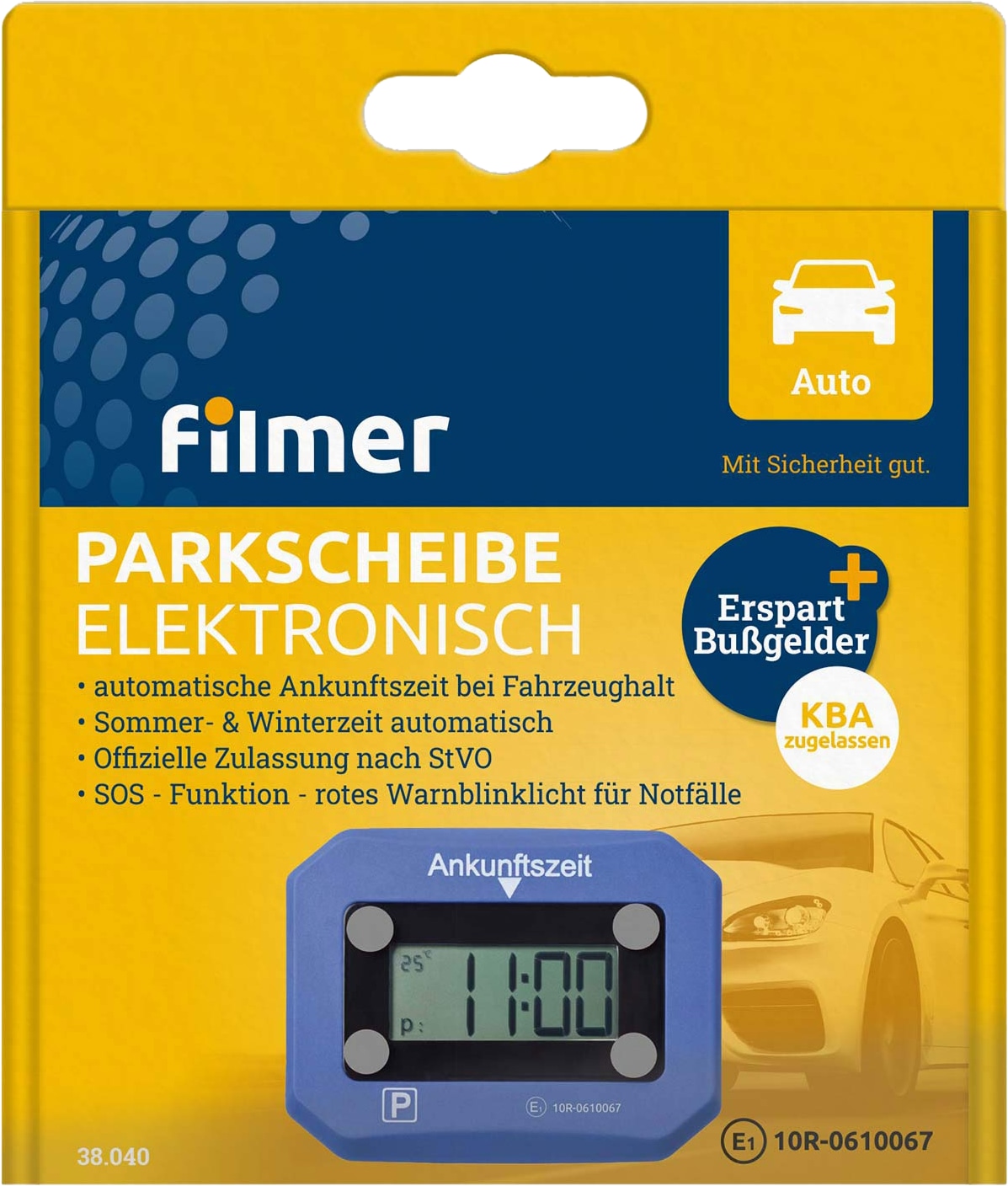 FILMER Elektronische Parkscheibe, 38040 FILMER Elektronische Parkscheibe, 38040