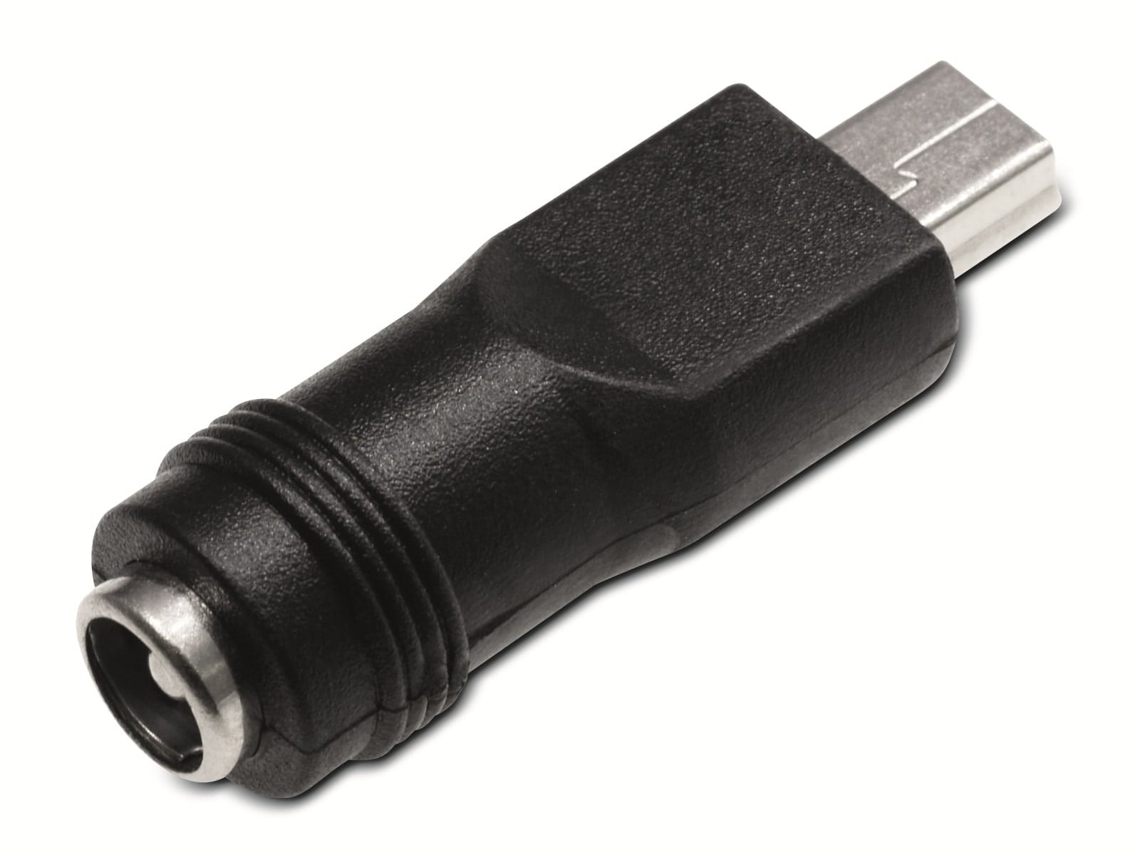 Hohlsteckeradapter, 5,5/2,1 Hohlkupplung auf Mini-USB Stecker Hohlsteckeradapter, 5,5/2,1 Hohlkupplung auf Mini-USB Stecker