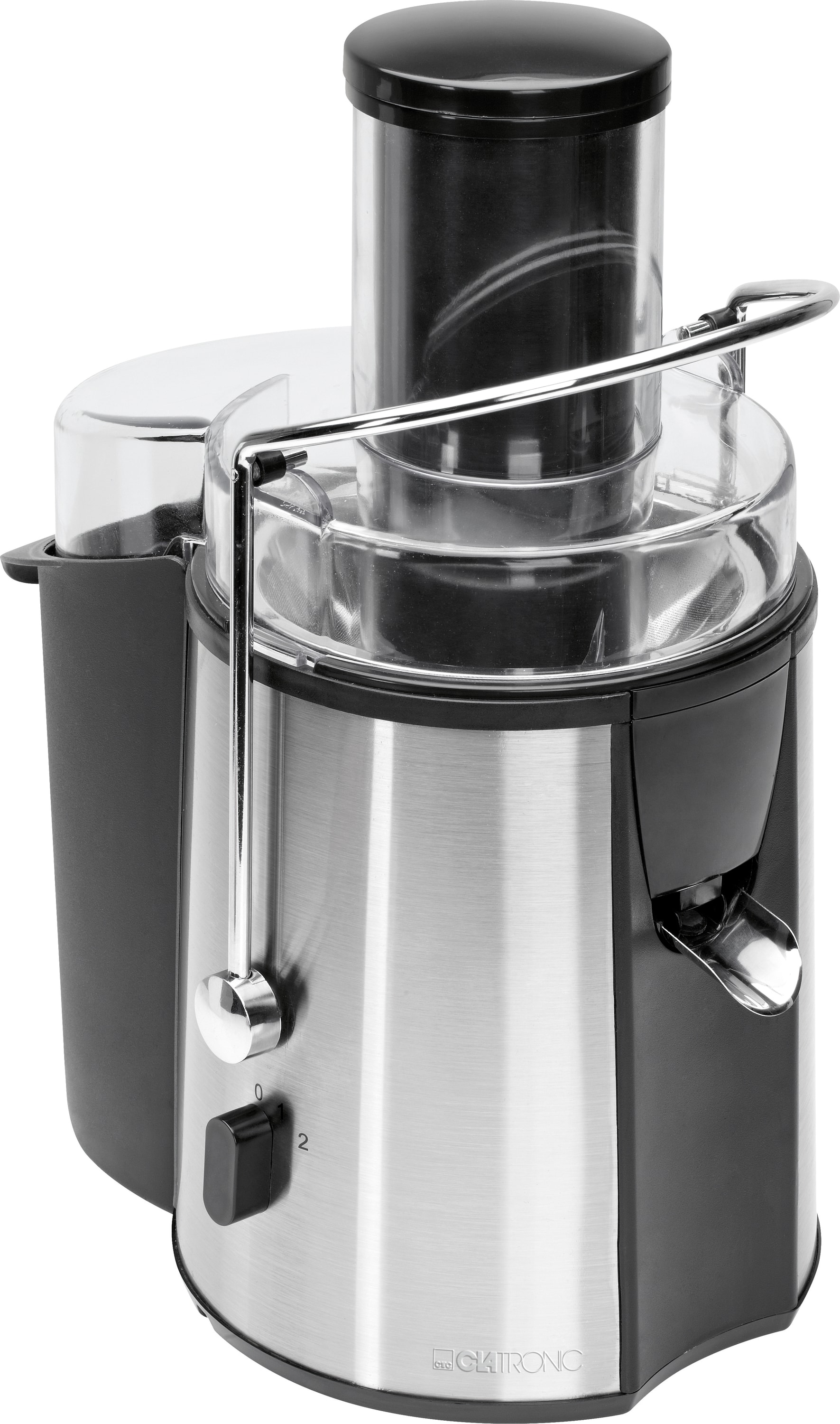 CLATRONIC Entsafter AE 3532, direkter Saftauslauf, schwarz-inox, 1000 W