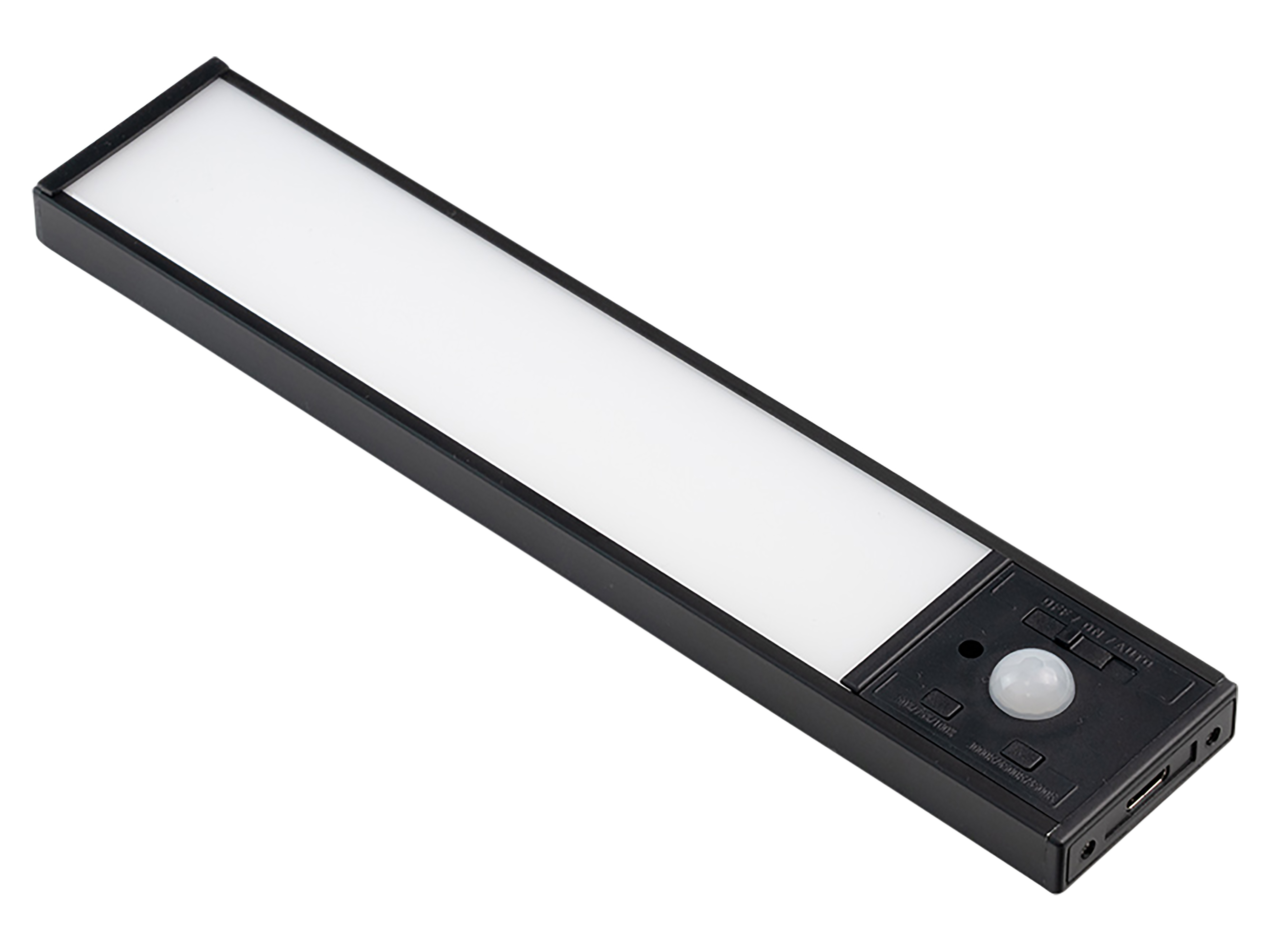 LUXULA LED-Schrankleuchte mit Bewegungsmelder, 2,2W, 70lm, CCT, IP20, schwarz, 20cm LUXULA LED-Schrankleuchte mit Bewegungsmelder, 2,2W, 450lm, CCT, IP20, schwarz, 20cm