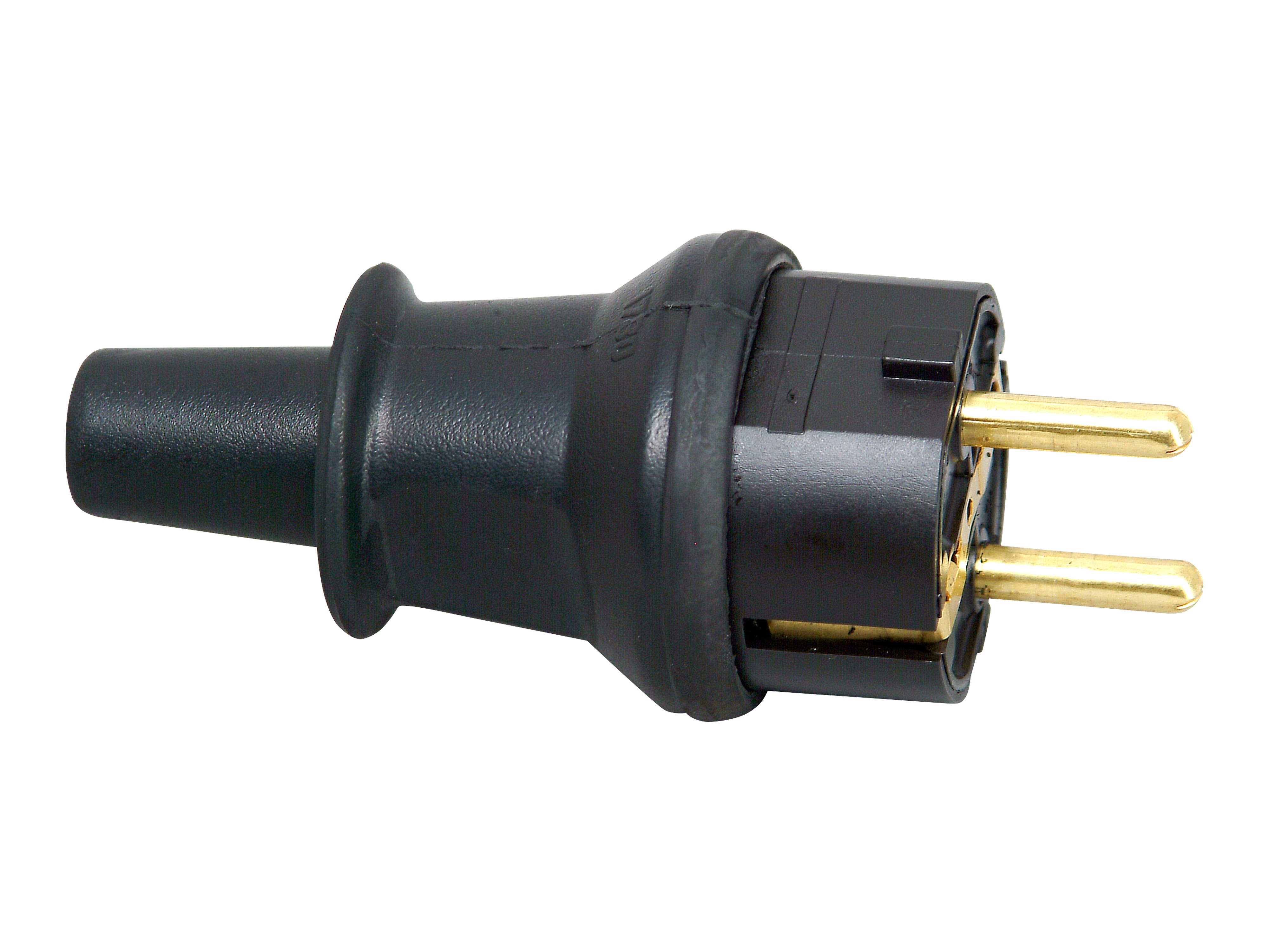 KOPP Schutzkontakt-Stecker 173016008 groß, mit Knickschutz, schwarz KOPP Schutzkontakt-Stecker 173016008 groß, mit Knickschutz, schwarz