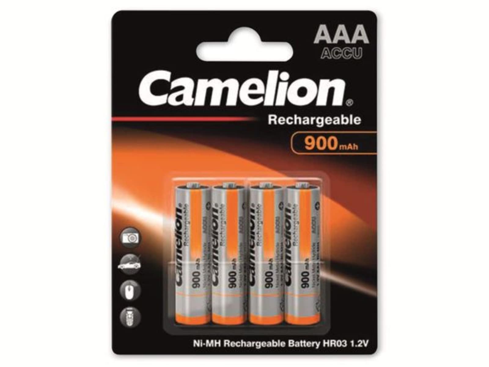 CAMELION NiMH-Micro-Akku 900mAh, 4 Stück CAMELION NiMH-Micro-Akku 900mAh, 4 Stück