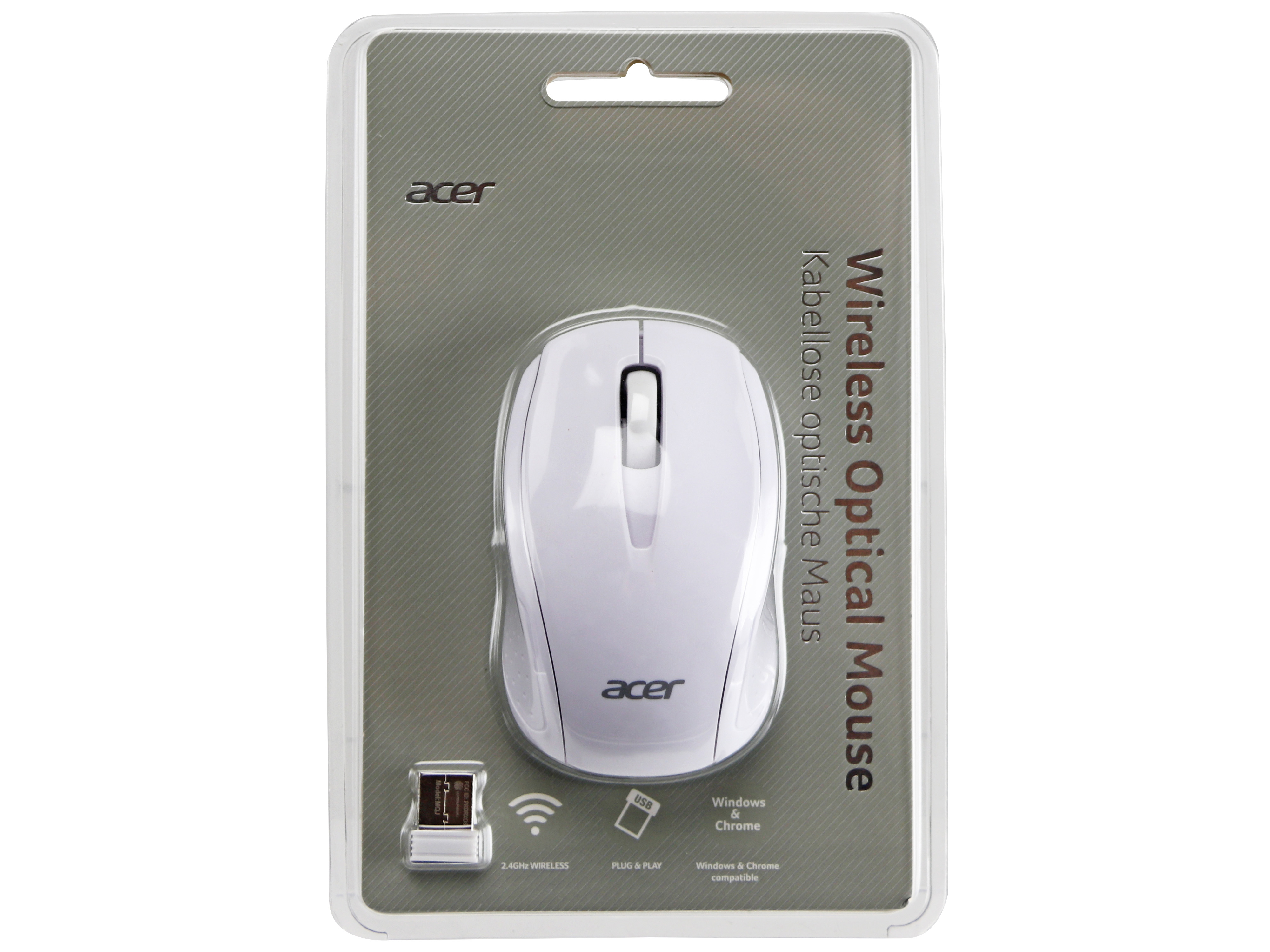 ACER USB-Maus, AMR 800, 2,4Ghz, weiß USB-Maus, Acer, AMR 800, 2,4Ghz, weiß