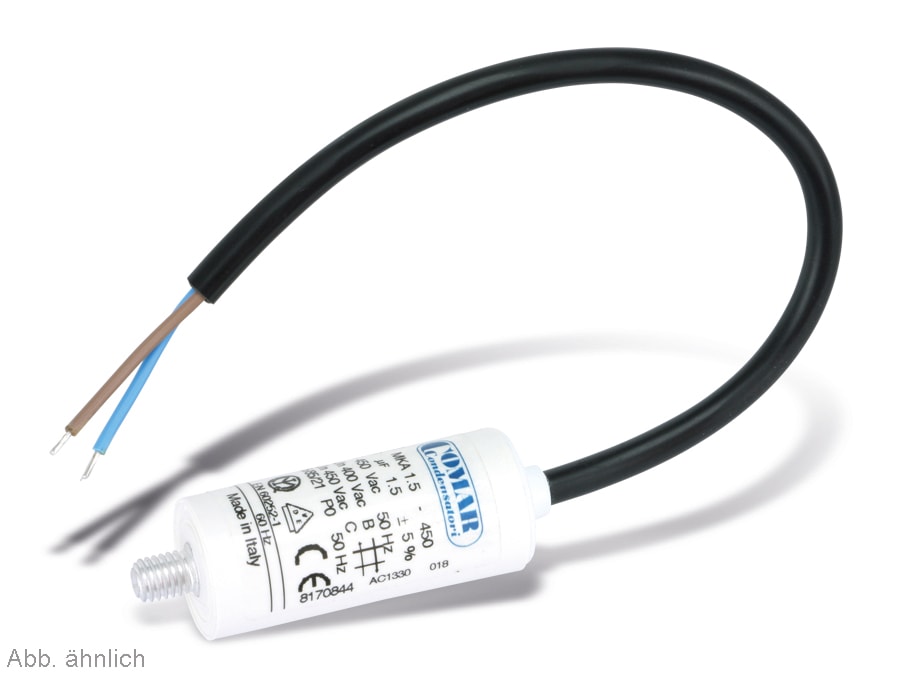 COMAR Motorkondensator, 6µF, 450V, 250mm