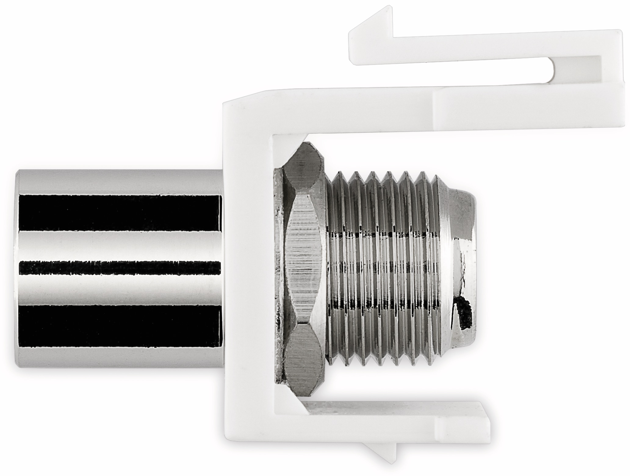 GOOBAY Einbau-Modul 79955, Kupplung, Koax-Stecker auf F-Buchse GOOBAY Einbau-Modul 79955, Kupplung, Koax-Stecker auf F-Buchse