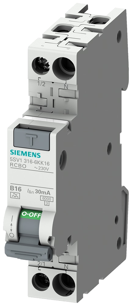 SIEMENS Fehlerstrom-/Leitungsschutzschalter kompakt 5SV1316-6KK16 SIEMENS Fehlerstrom-/Leitungsschutzschalter kompakt 5SV1316-6KK16