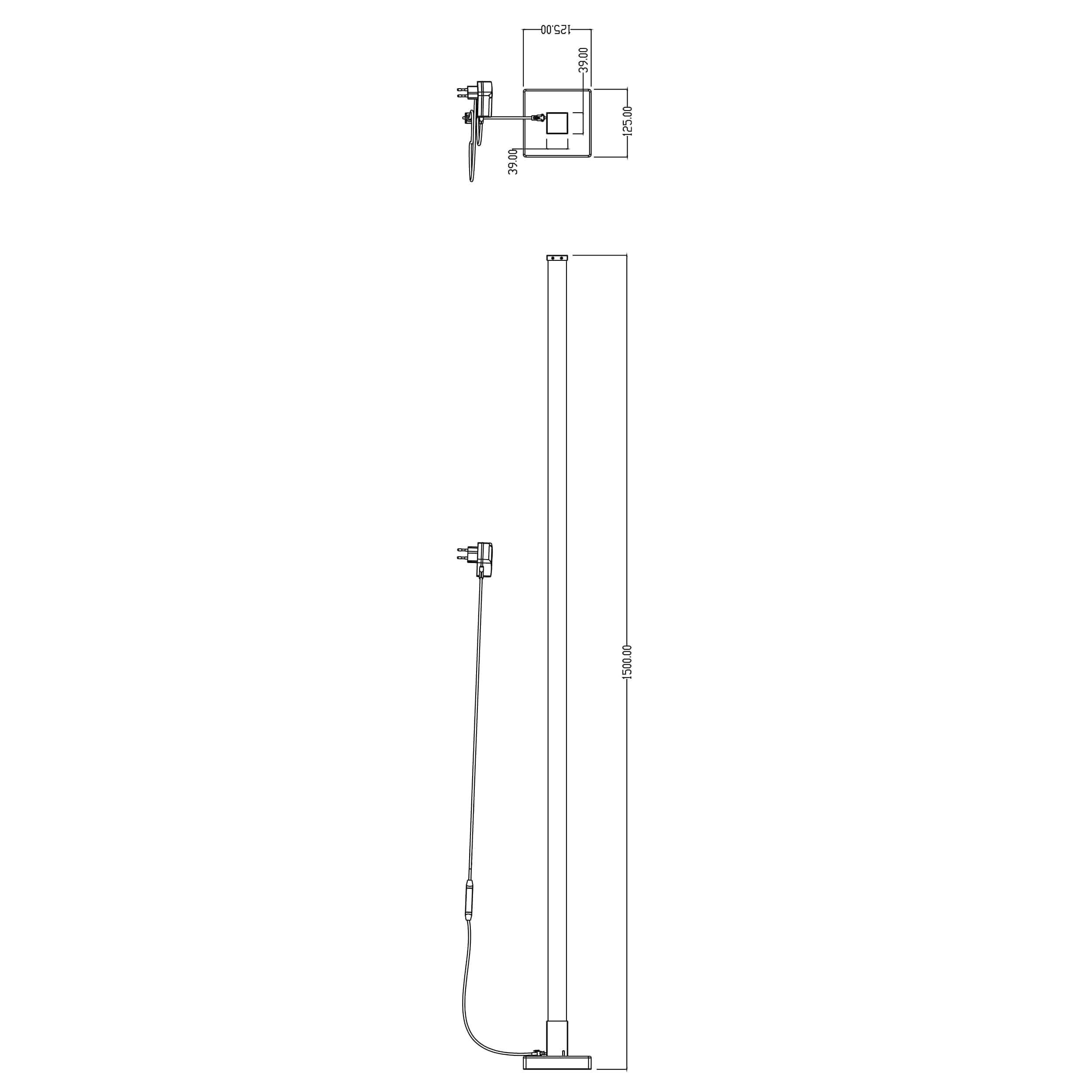 BRILLIANT LED-Stehleuchte Neele, 6,5 W, 125 lm, RGB, dimmbar, weiß BRILLIANT LED-Stehleuchte Neele, 6,5 W, 125 lm, RGB, dimmbar, weiß