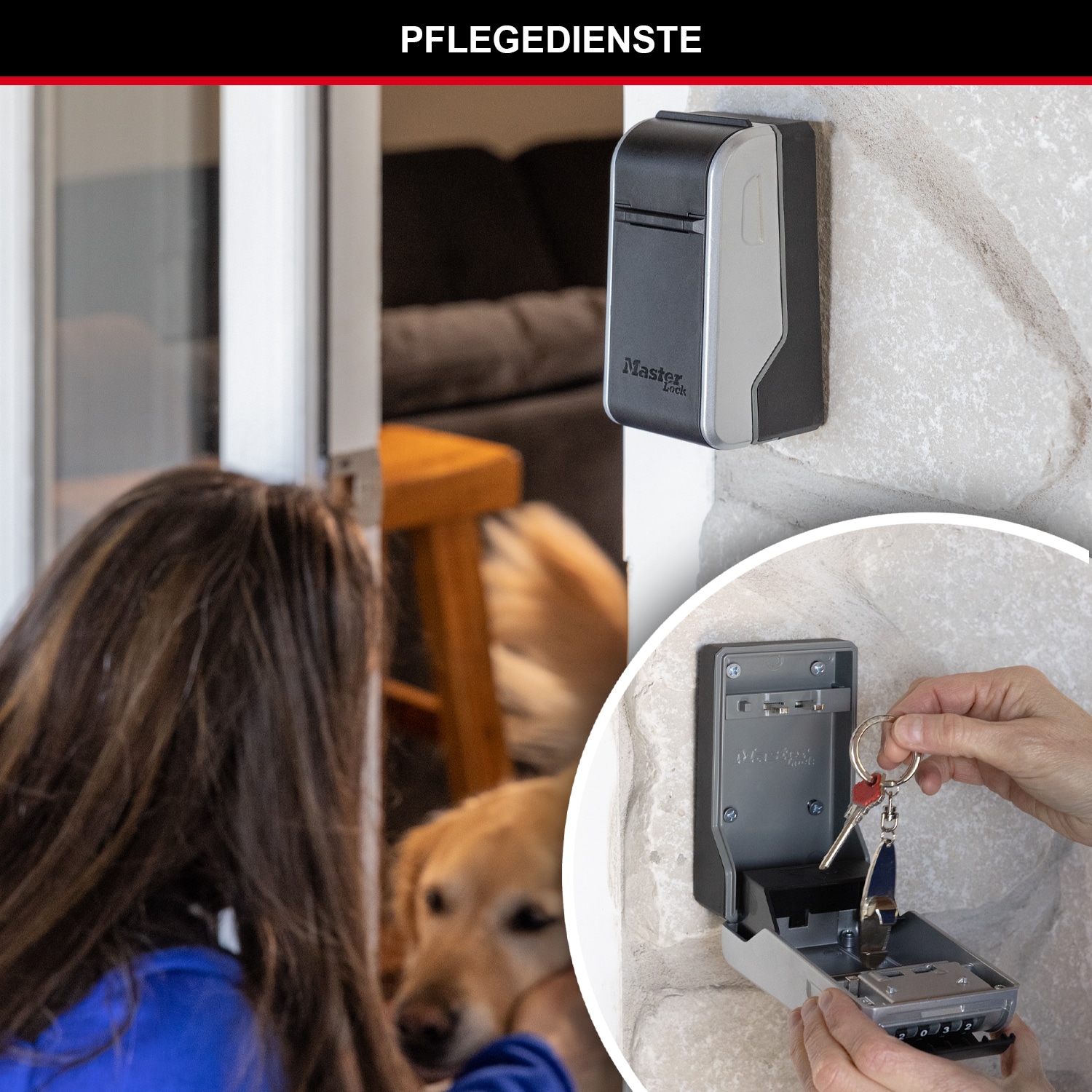 MASTERLOCK Schlüsselkasten 5481EUR, mit Wandmontage