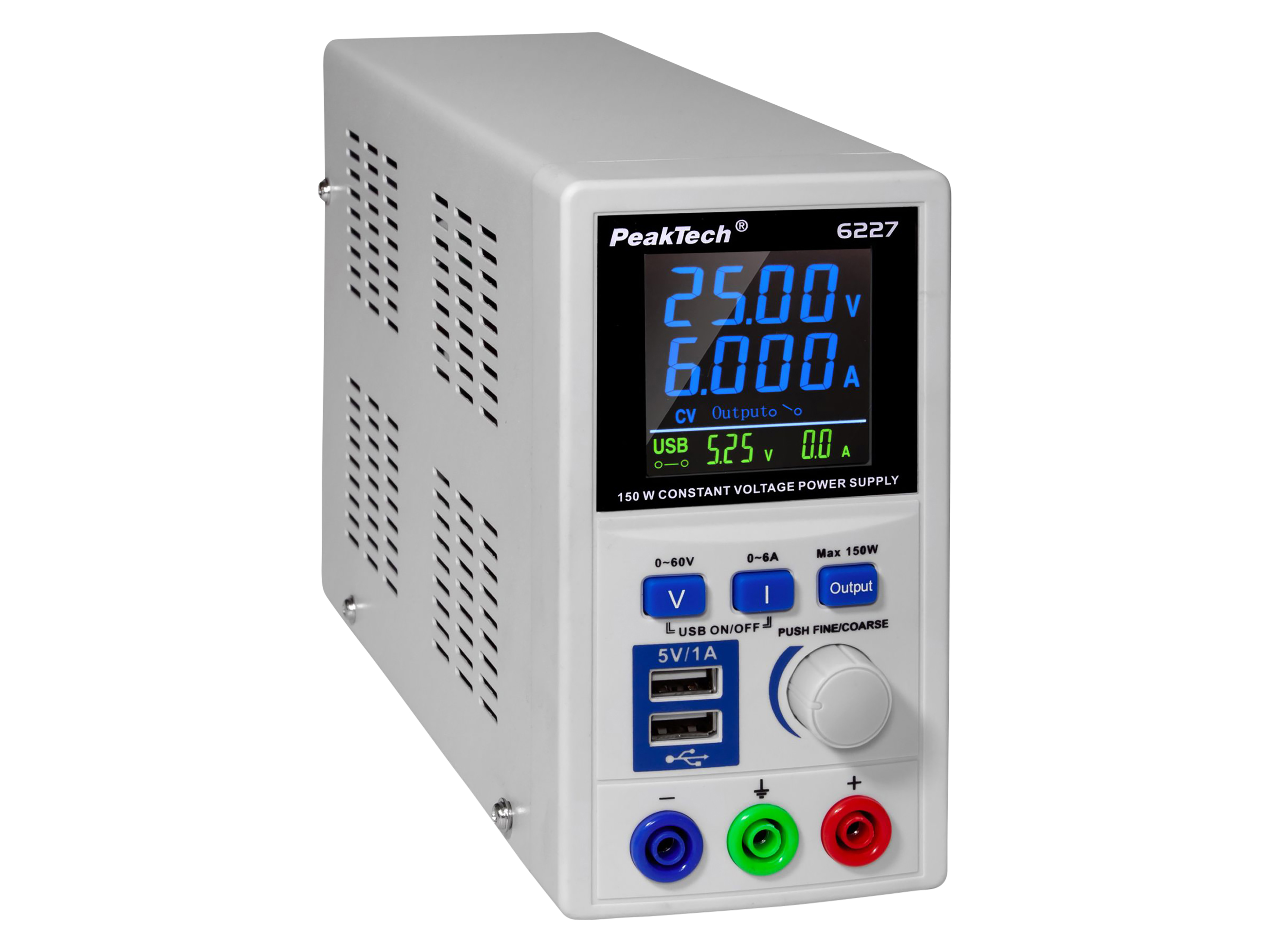 PEAKTECH Labornetzteil P 6227, 0...60 V/ 0...6 A PEAKTECH Labornetzteil P 6227, 0...60 V/ 0...6 A