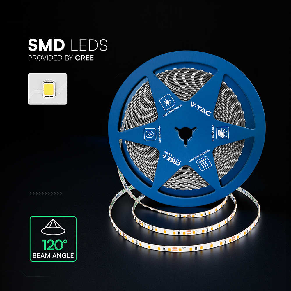 V-TAC LED-Stripe, VT-240816, 80W, 4000K, EEK: F, 7600lm, 24V, 10m