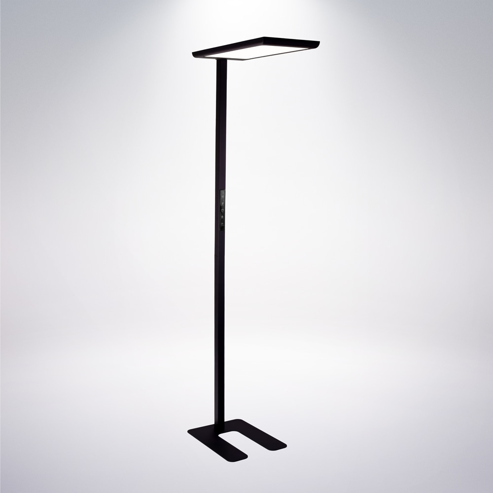 LUXULA LED-Büro-Stehleuchte, Up/Down, 100W, 4000K, EEK: F, 7000lm, IP20, dimmbar, schwarz LUXULA LED-Büro-Stehleuchte, Up/Down, 100W, 4000K, EEK: F, 7000lm, IP20, dimmbar, schwarz
