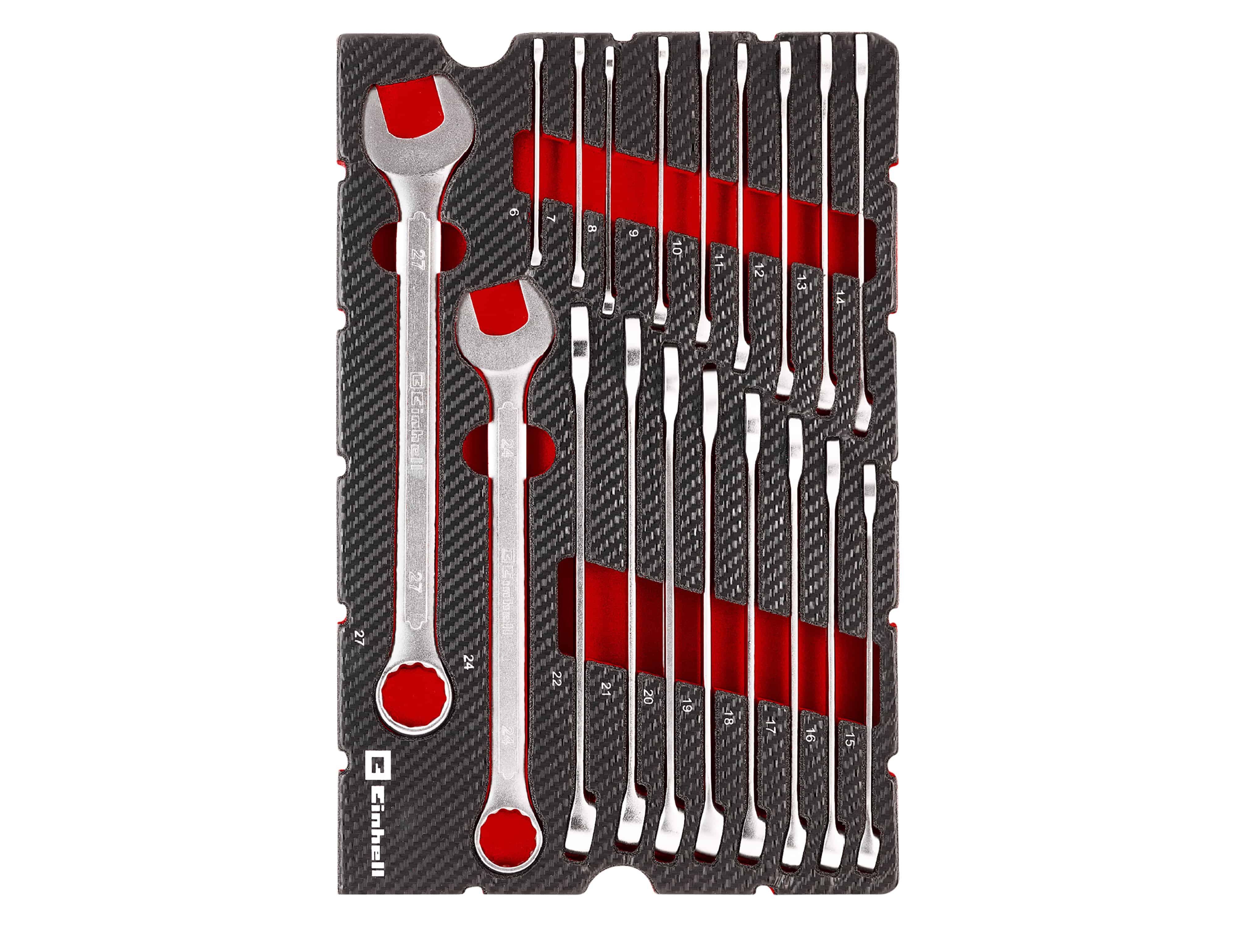 EINHELL E-Case-Einleger Gabelringschlüssel, 370521, 19-teilig EINHELL E-Case-Einleger Gabelringschlüssel, 370521, 19-teilig