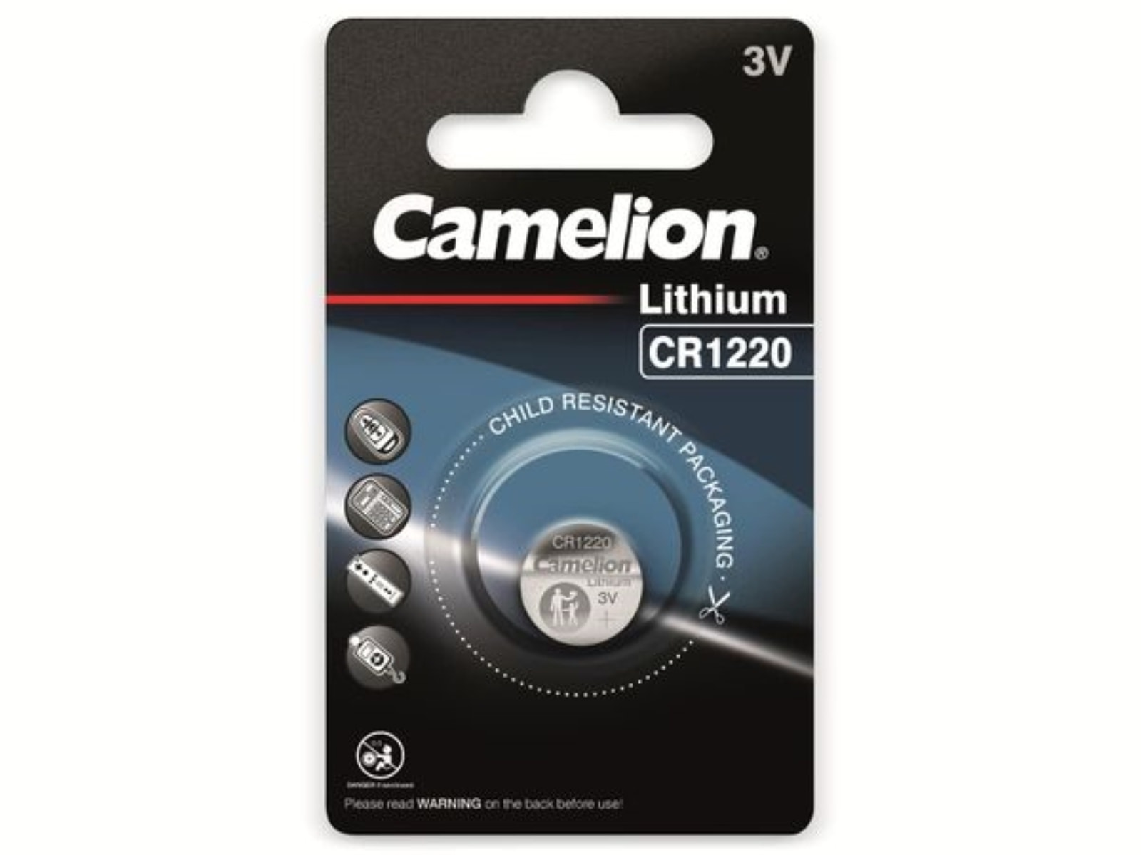 CAMELION Knopfzelle CR1220, 1 St. CAMELION Knopfzelle CR1220, 1 St.