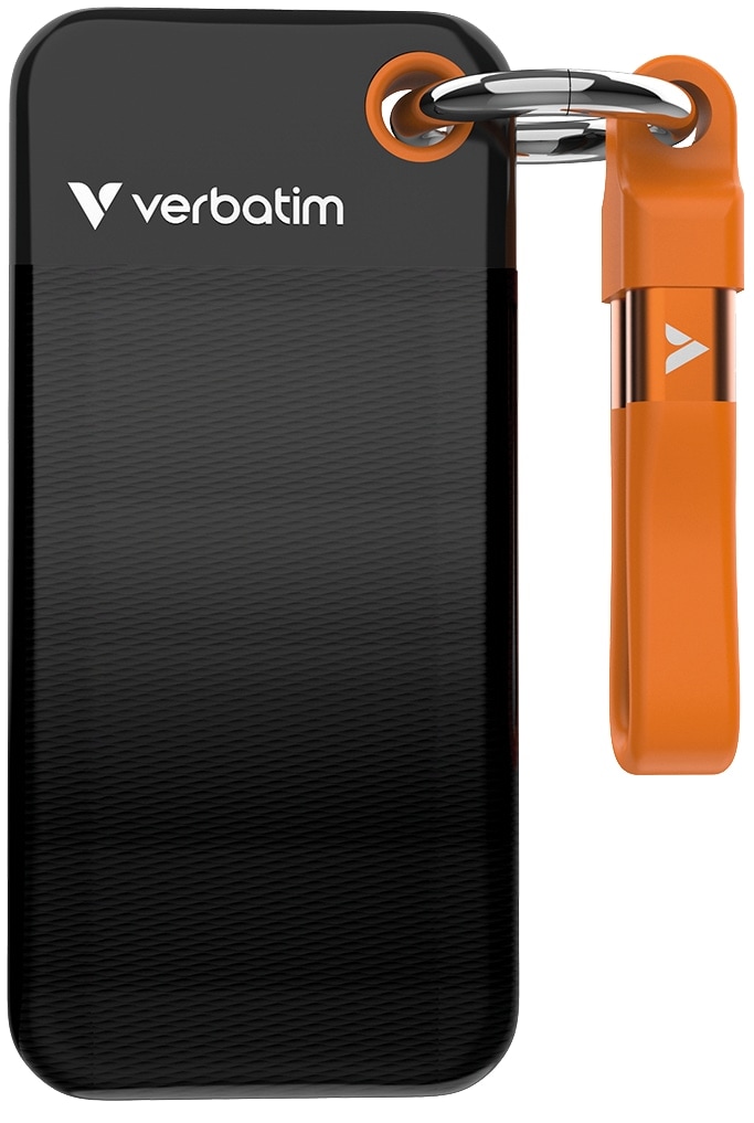 VERBATIM Externe SSD Pocket 2TB schwarz-orange VERBATIM Externe SSD Pocket 2TB schwarz-grau