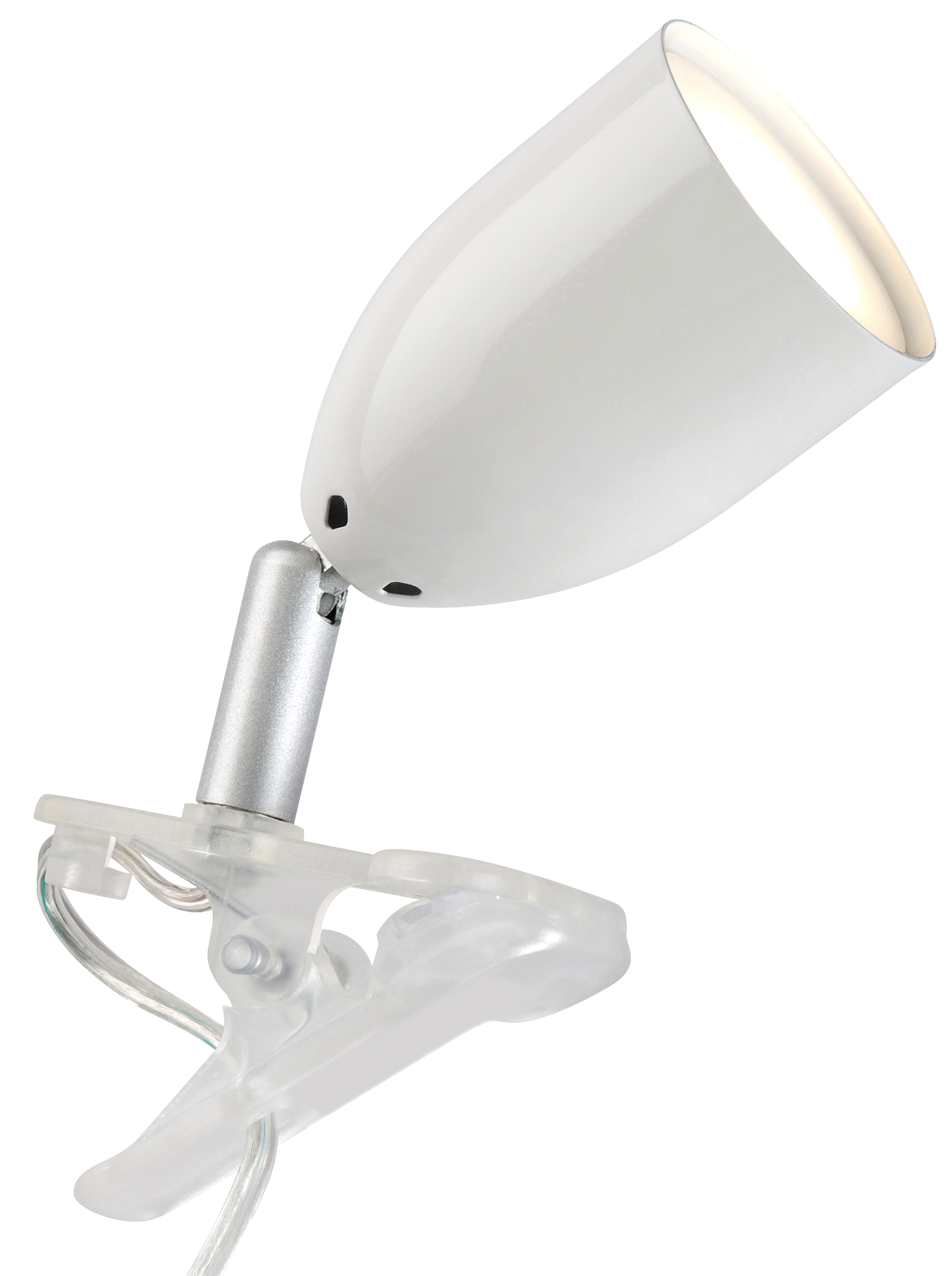 BRILLIANT LED-Klemmleuchte Leo, 3 W, 250 lm, 3000 K, weiß BRILLIANT LED-Klemmleuchte Leo, 3 W, 250 lm, 3000 K, weiß