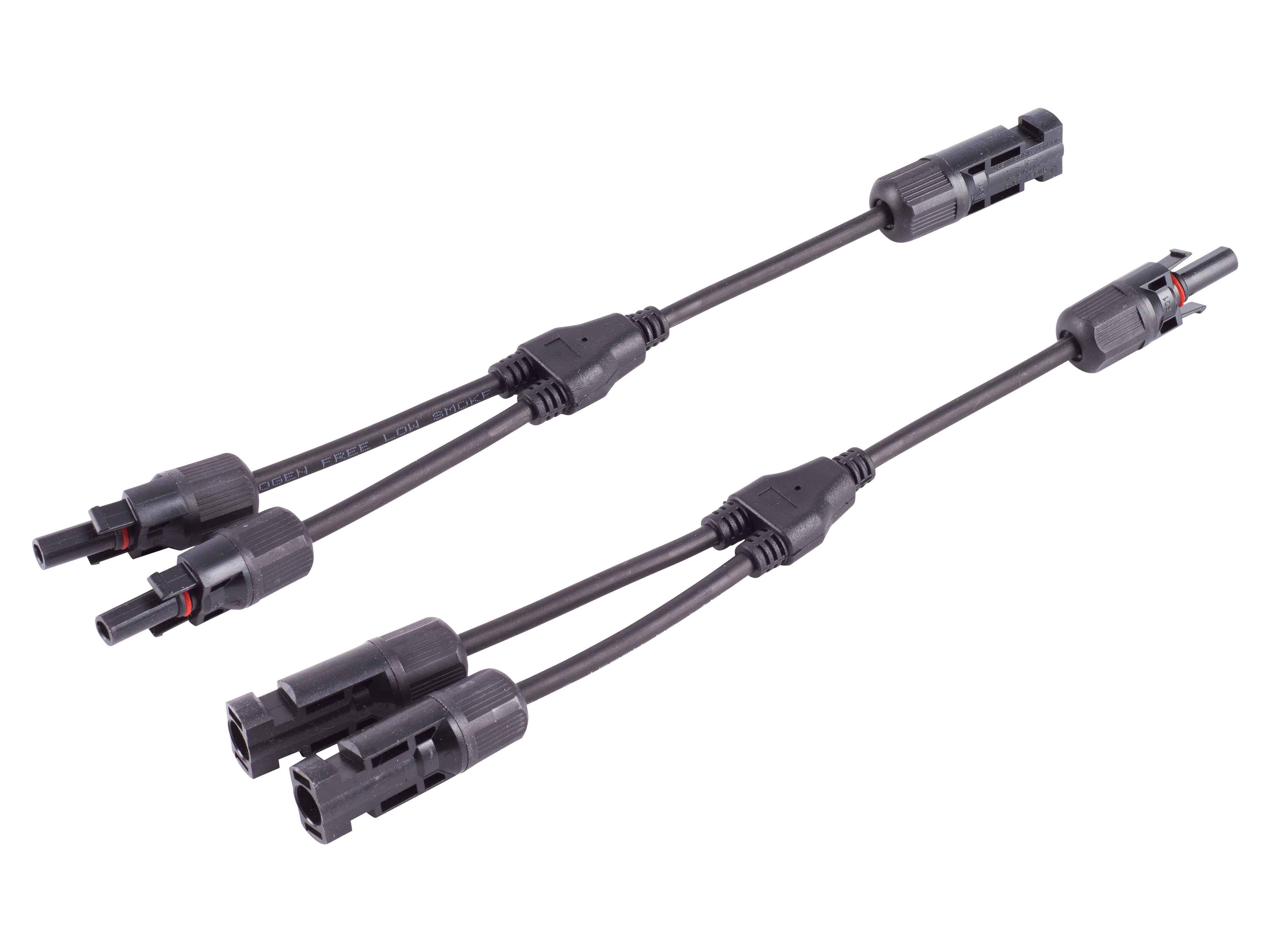 S-IMPULS MC4 T-Adapterkabel Set, 2/1, 4mm², schwarz/schwarz, 30 cm S-Impuls MC4 T-Adapterkabel Set, 2/1, 4mm², schwarz/schwarz, 30 cm