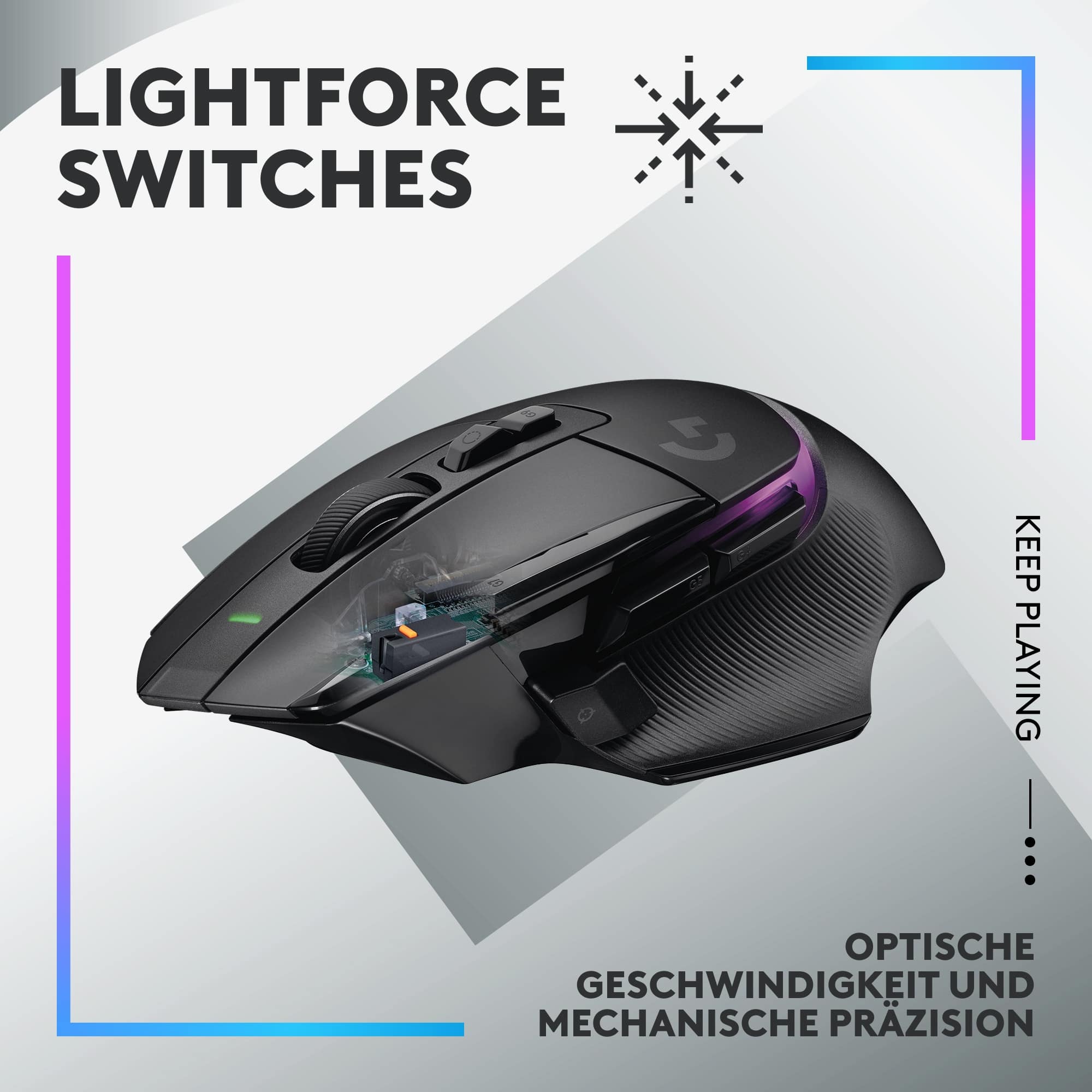 LOGITECH Gaming Maus G502 X Plus Lightspeed schwarz LOGITECH Gaming Maus G502 X Plus Lightspeed schwarz