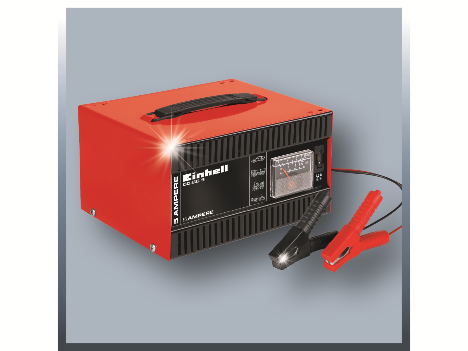 EINHELL Batterie-Ladegerät EINHELL CC-BC 5, 12 V, 5 A EINHELL Batterie-Ladegerät EINHELL CC-BC 5, 12 V, 5 A