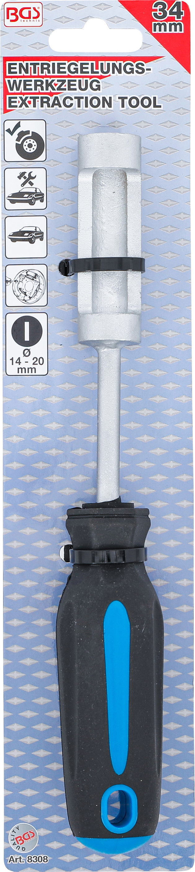 BGS TECHNIC Bremsbacken-Feder Entriegelungswerkzeug, 8308 BGS TECHNIC Bremsbacken-Feder Entriegelungswerkzeug, 8308
