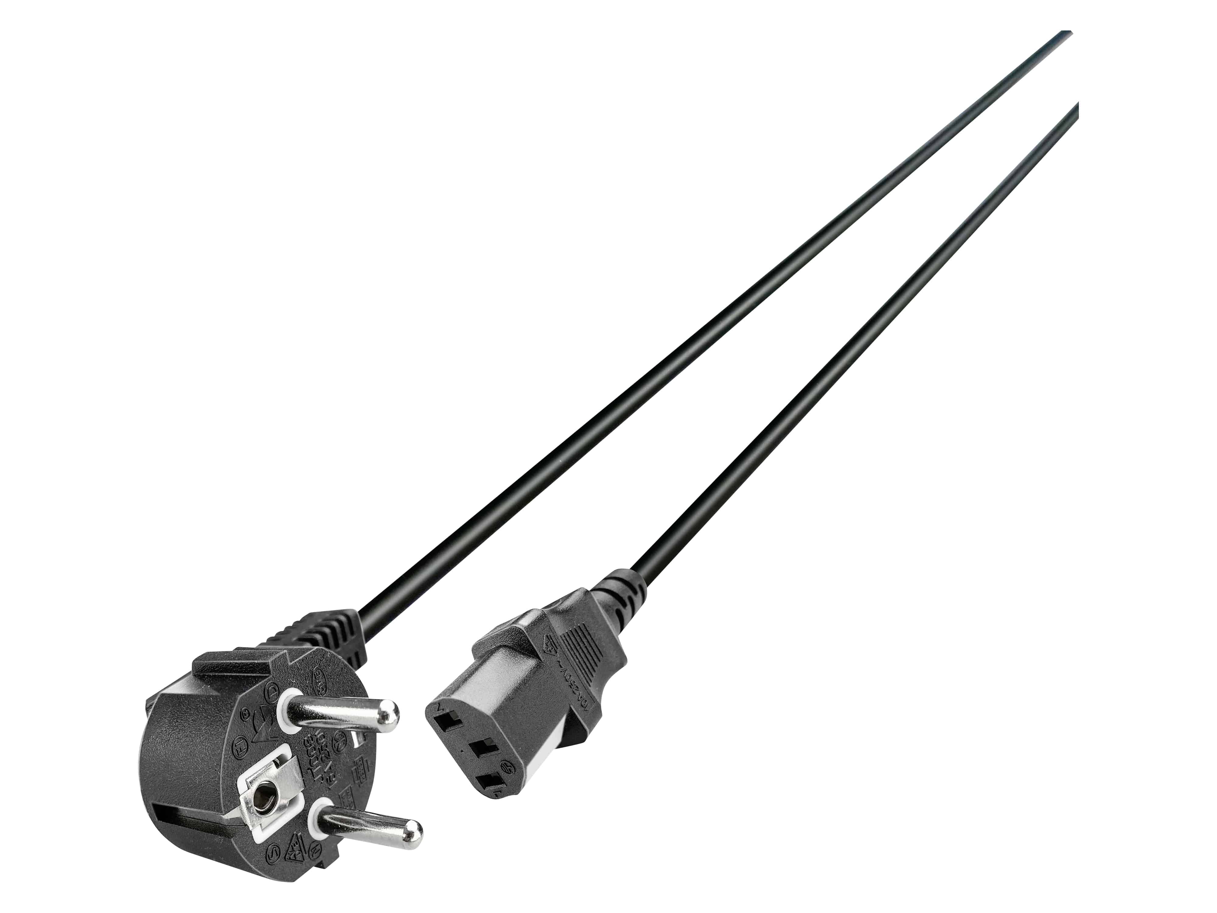 GRUNDIG Kaltgerätekabel, 2 m, schwarz