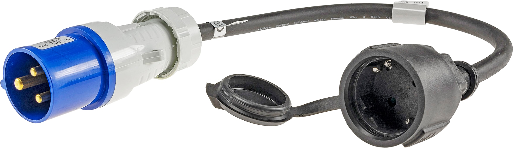 CHILITEC CEE-Adapter 22852, 0,35 m, CEE auf Schutzkontaktkupplung CHILITEC CEE-Adapter 22852, 0,35 m, CEE auf Schutzkontaktkupplung