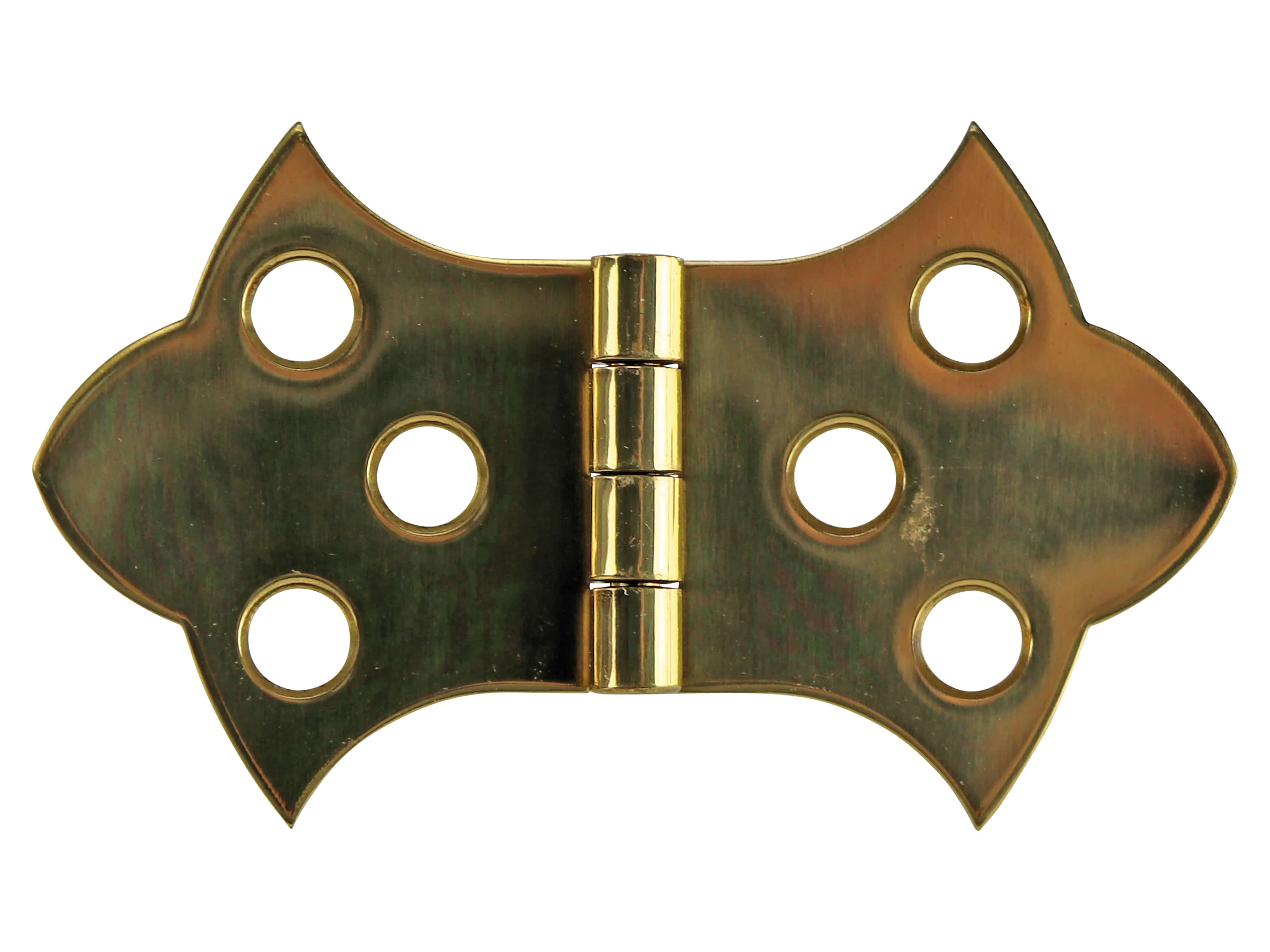 Scharnier, 56x34 mm, vermessingt Scharnier, 56x34 mm, vermessingt