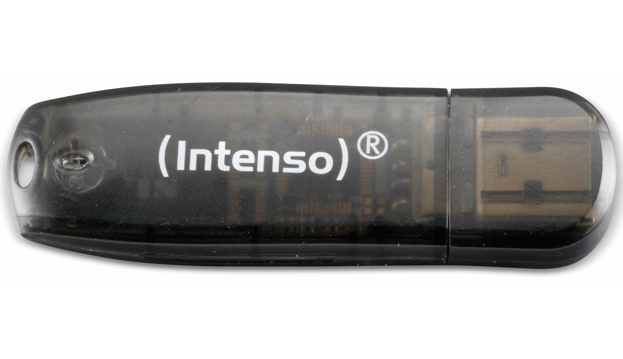 INTENSO USB-Stick Rainbow Line 3502470 USB 2.0 16GB schwarz/transparent INTENSO USB-Speicherstick Rainbow Line, 16 GB