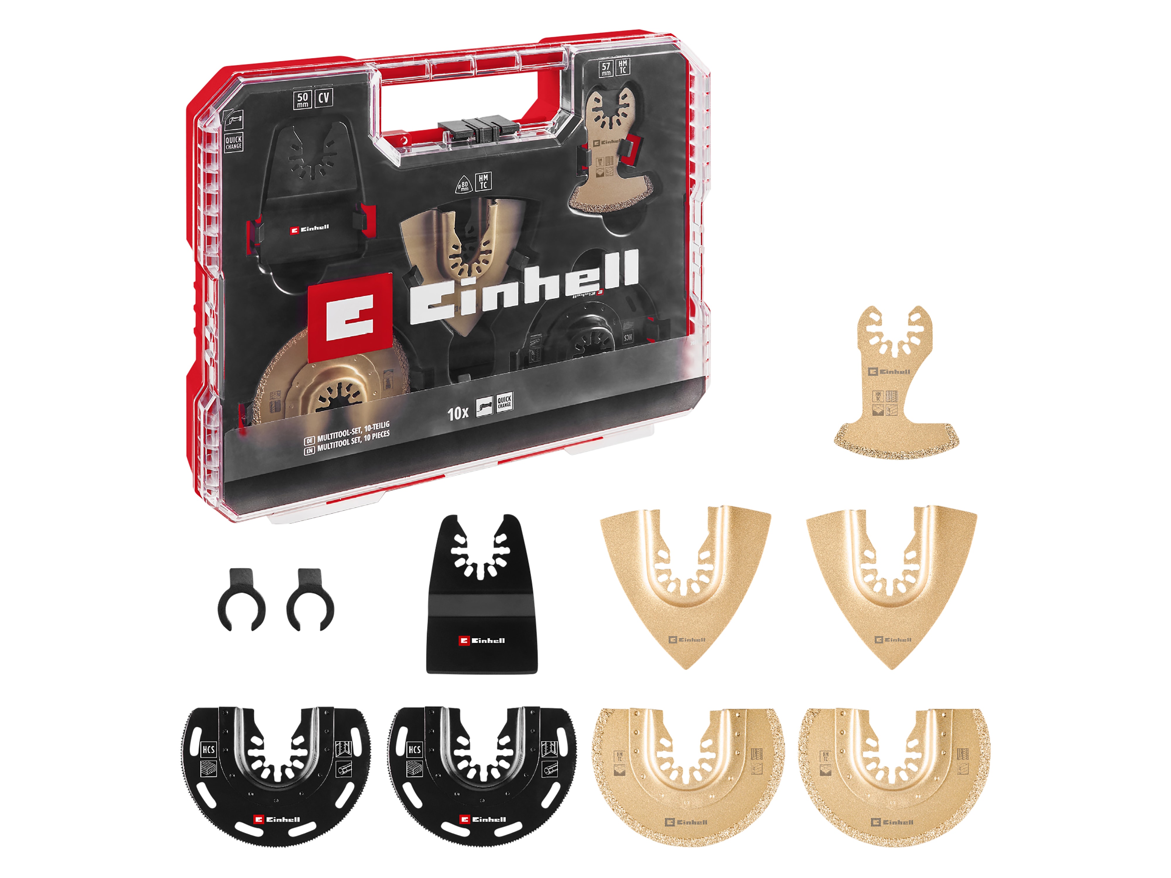 EINHELL Multitool-Set, 708110, XL-PLUS-Case, 10-teilig EINHELL Multitool-Set, 708110, XL-PLUS-Case, 10-teilig