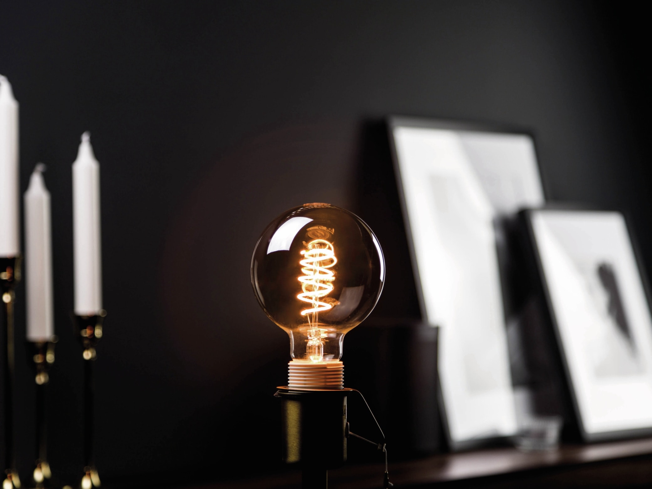 BLULAXA LED-Lampe, Vintage flex Filament, G95, 5W, 140lm, 1800K, smoky BLULAXA LED-Lampe, Vintage flex Filament, G95, 5W, 140lm, 1800K, smoky