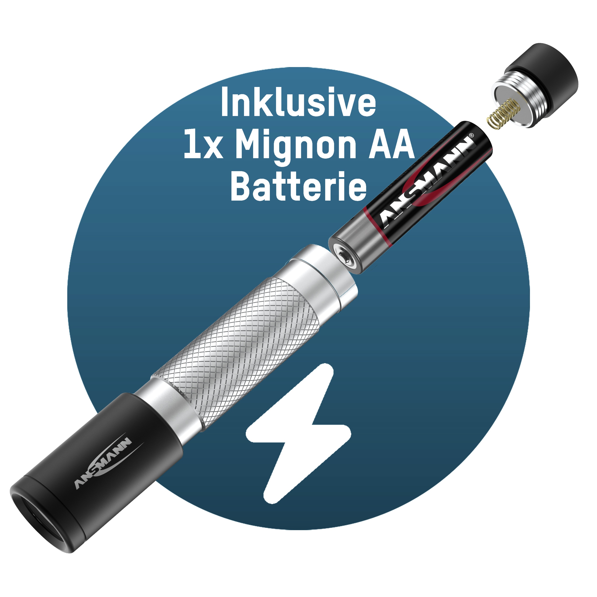 ANSMANN LED-Taschenlampe Daily Use 70B, 70 lm, batteriebetrieben