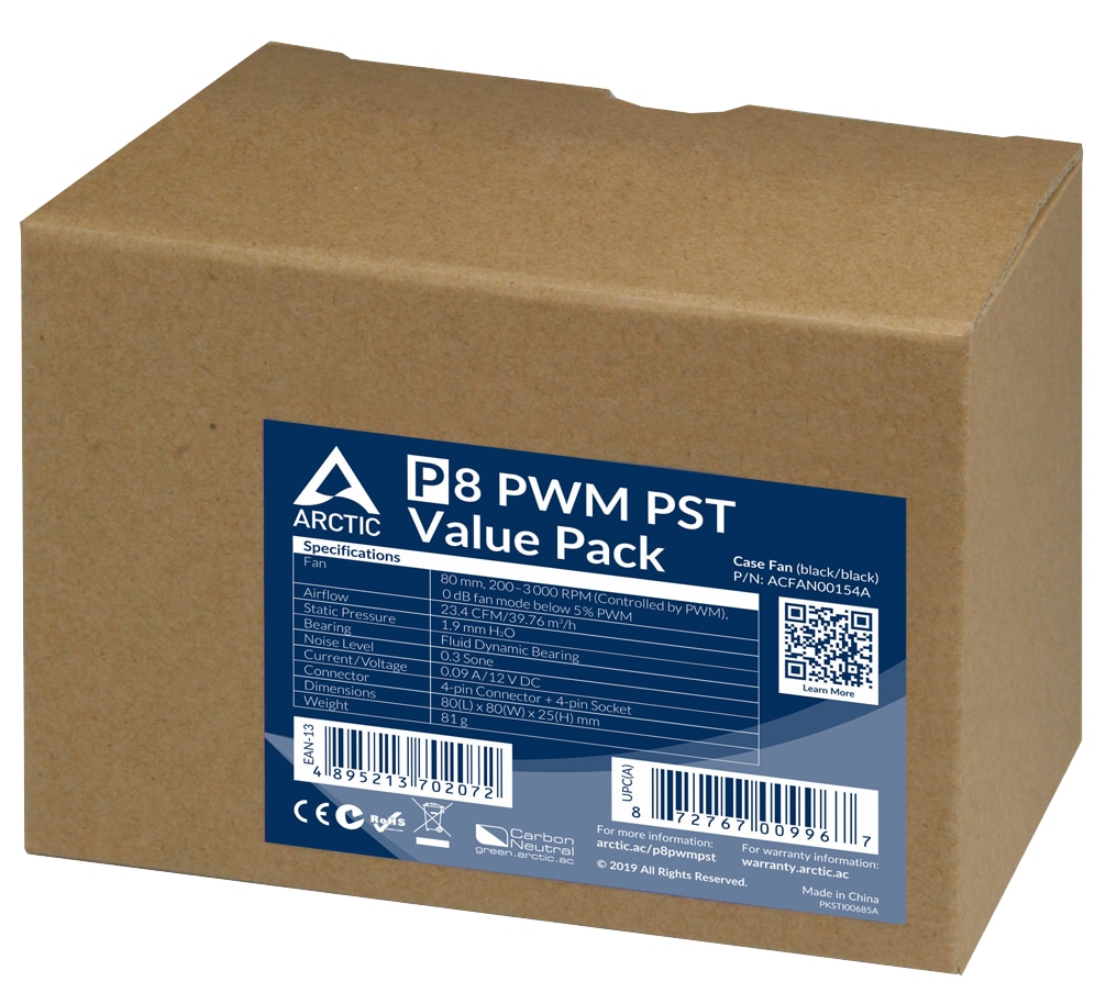 ARCTIC Lüfter P8 PWM PST Value Pack ARCTIC Lüfter P8 PWM PST Value Pack