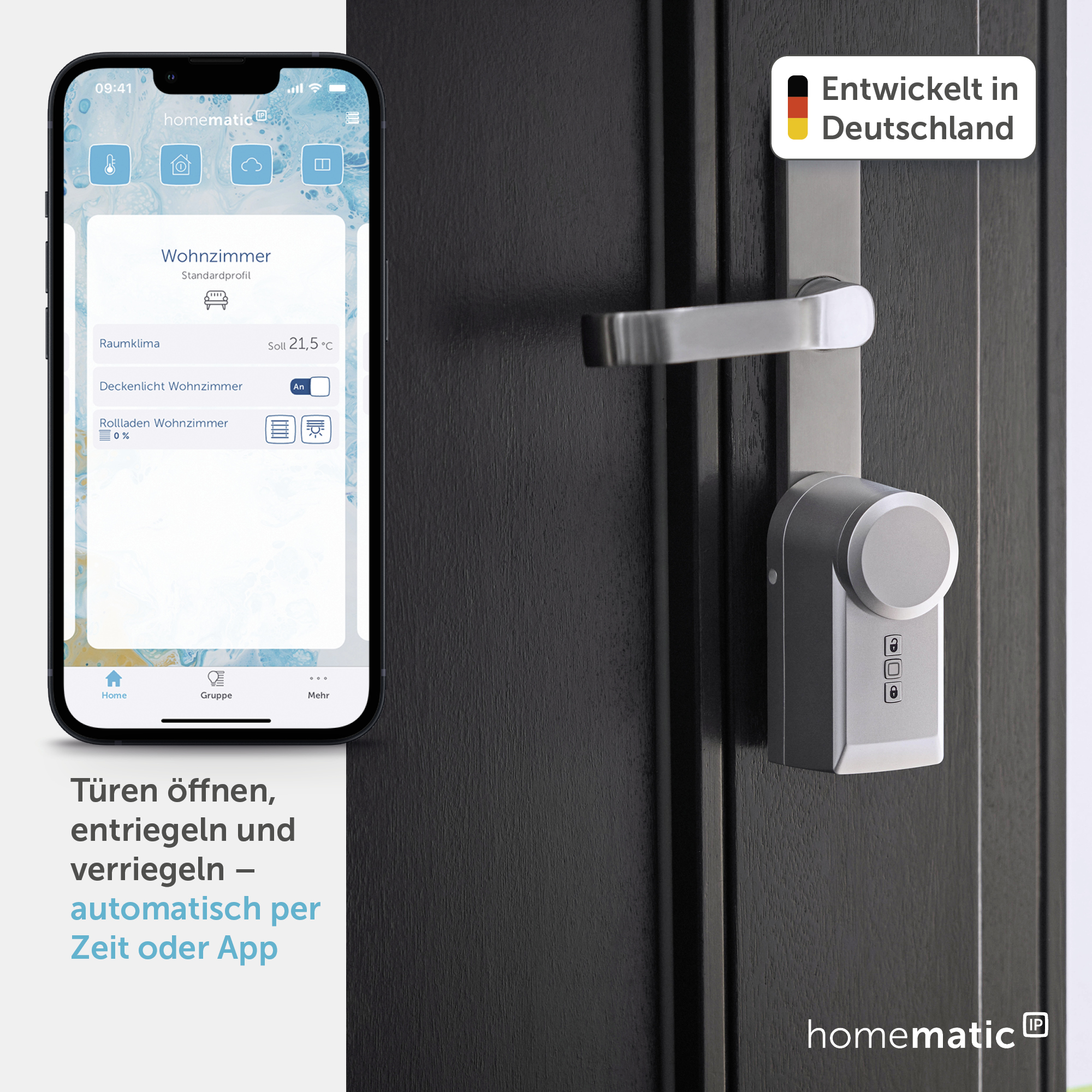 HOMEMATIC IP Türschlossantrieb 160556A0, silber HOMEMATIC IP Türschlossantrieb 160556A0, silber