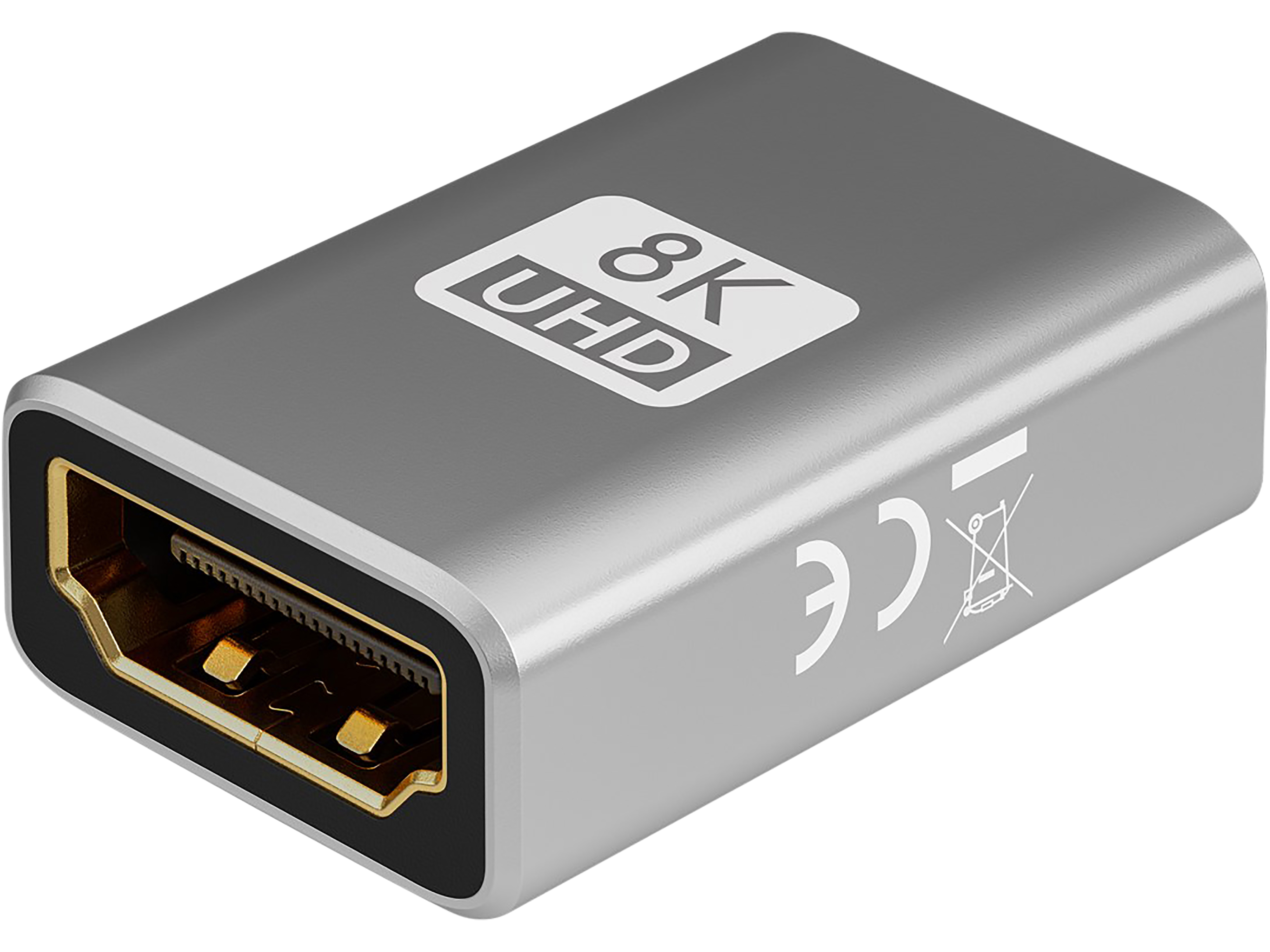 GOOBAY HDMI-Adapter 72008 Kupplung 8k 60Hz vergoldet GOOBAY HDMI-Adapter 72008 Kupplung 8k 60Hz vergoldet