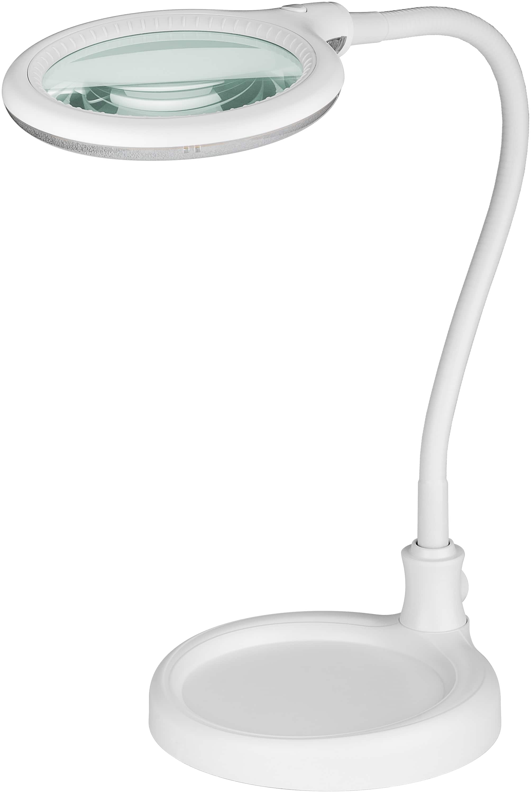 GOOBAY LED Stand-/Klemm-Lupenleuchte, 6W, 480lm, 1,75x Vergrößerung, weiß GOOBAY LED Stand-/Klemm-Lupenleuchte, 6W, 480lm, 1,75x Vergrößerung, weiß