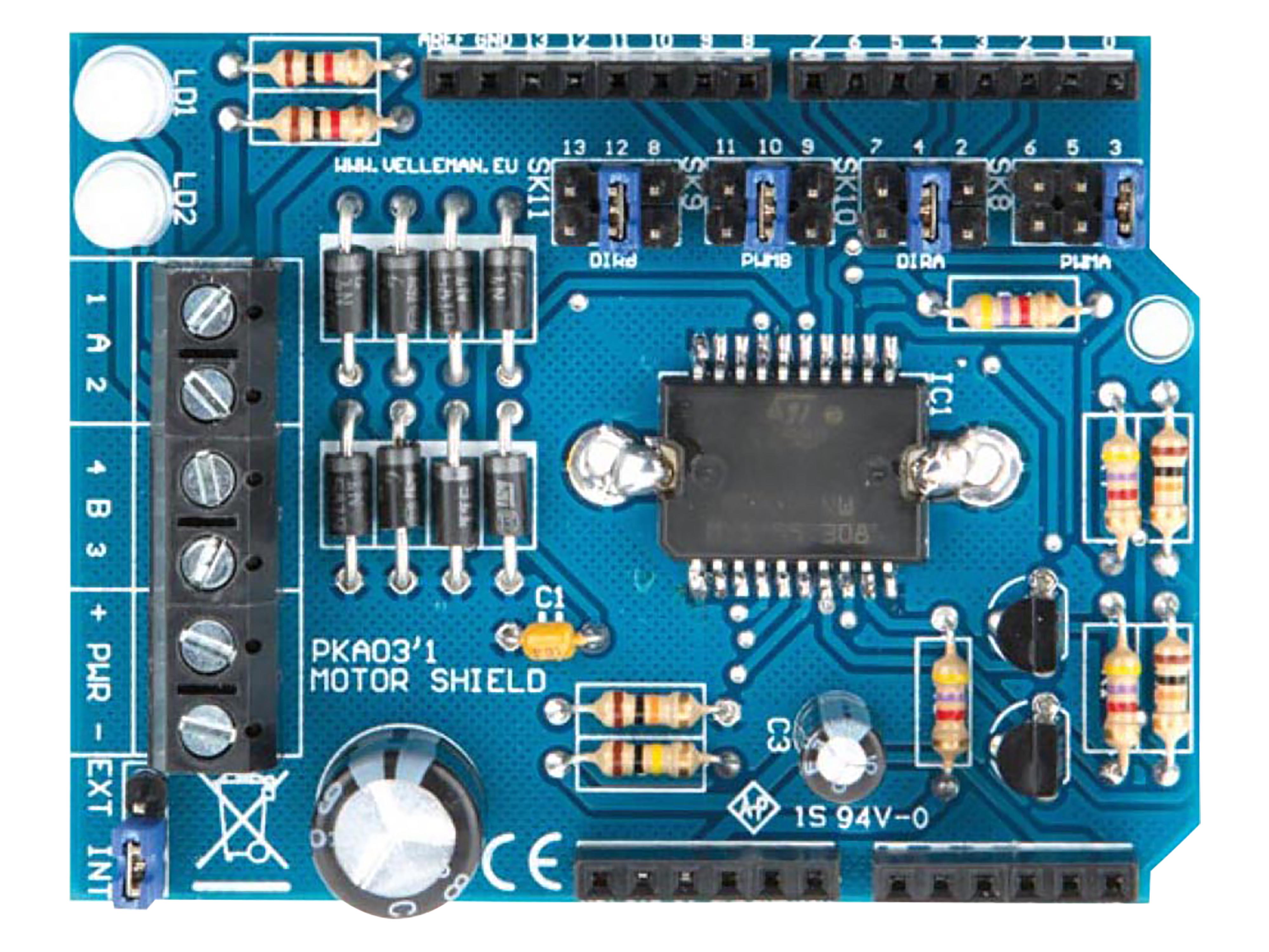 WHADDA Motor & Leistungs-Shield für Arduino WPSH03 WHADDA Motor & Leistungs-Shield für Arduino WPSH03