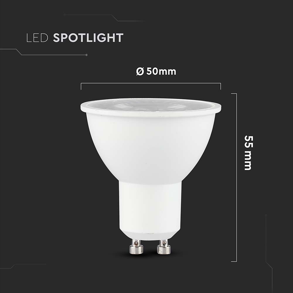 V-TAC LED-Lampe VT-218736, EEK: F, 7,5W, 610lm, 4000K, PAR16, GU10, 110° V-TAC LED-Lampe VT-218736, EEK: F, 7,5W, 610lm, 4000K, PAR16, GU10, 110°