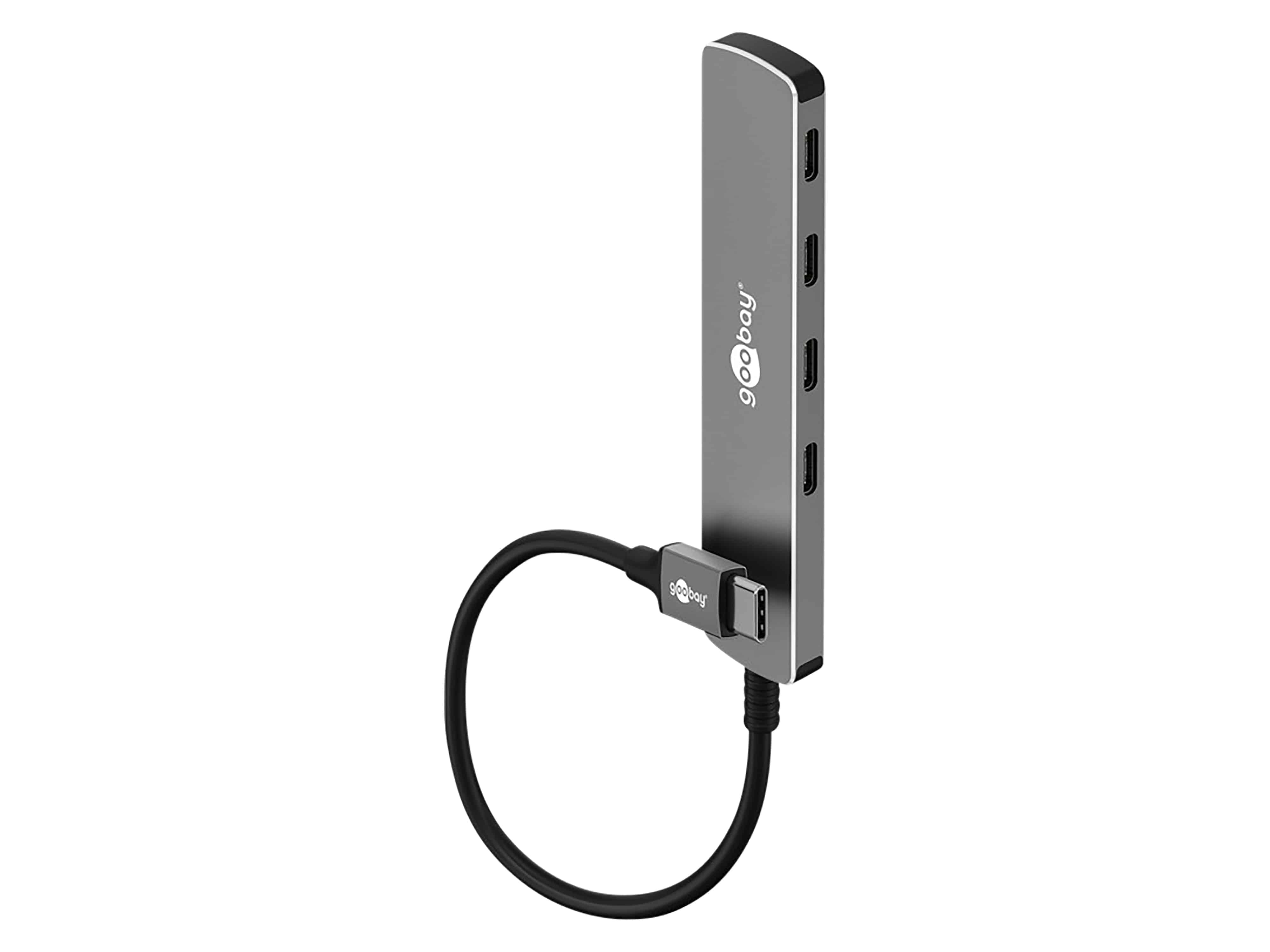 GOOBAY USB3.2 Hub 79160 Slim 4 Port USB-C auf USB-C 5 Gbit/s GOOBAY USB3.2 Hub 79160 Slim 4 Port USB-C auf USB-C 5 Gbit/s
