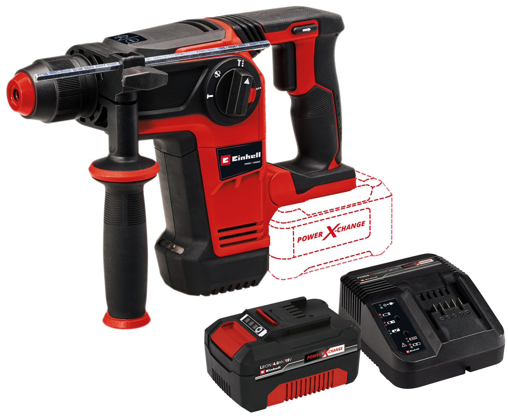 EINHELL PROFESSIONAL Akku-Bohrhammer TP-HD 18/26 LI BL Kit (1x 4,0 Ah) EINHELL Akku-Bohrhammer TP-HD 18/26 LI BL Kit (1x 4,0 Ah)