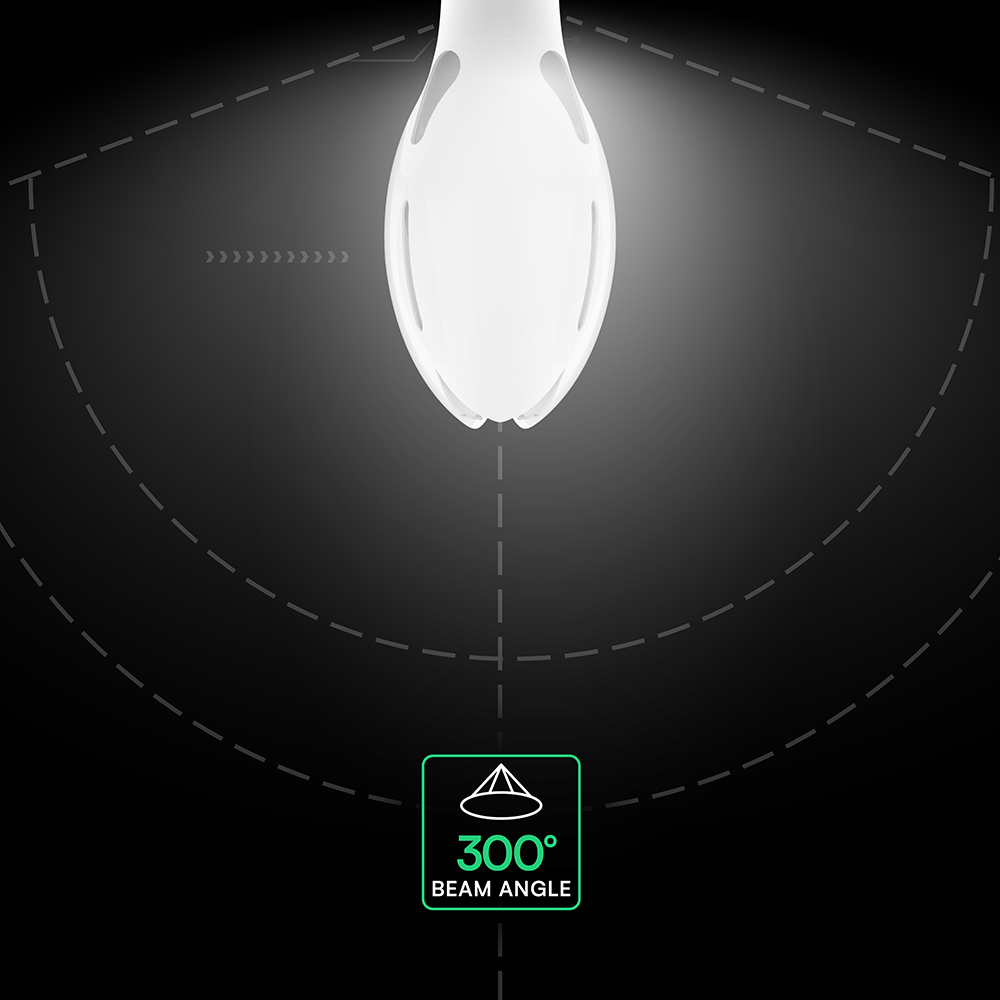 V-TAC LED-Lampe VT-21285-6, EEK: E, 36W, 4000lm, 6500k, E27, 300°,Olive