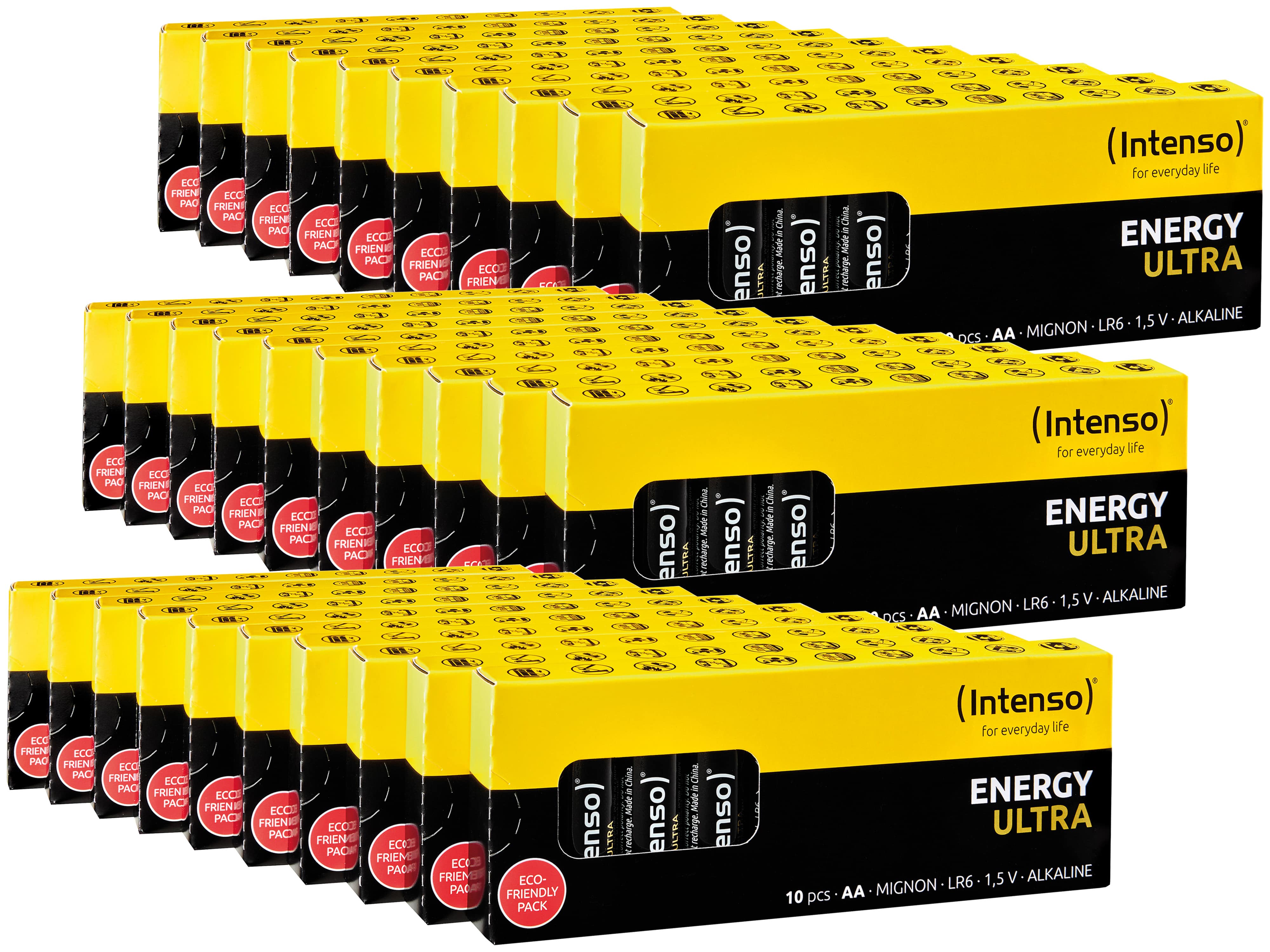 INTENSO Mignon-Batterie-Set Energy Ultra, AA LR06, Alkaline, 300 Stück INTENSO Mignon-Batterie-Set Energy Ultra, AA LR06, 300 Stück