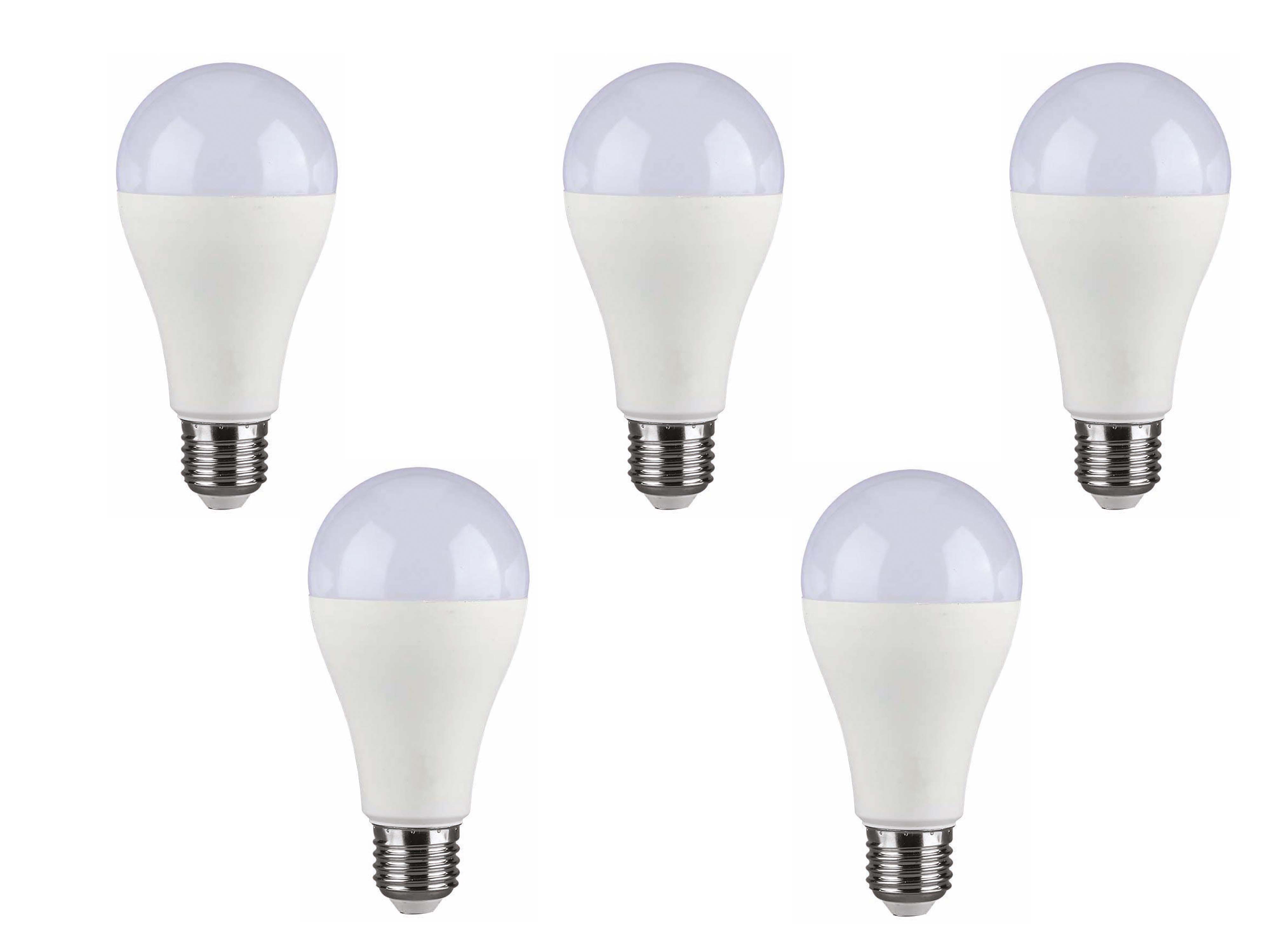 V-TAC LED-Lampe, Tropfenform, E27, EEK: F, 15W, 1521lm, 4000K, 5 Stück V-TAC LED-Lampe, Tropfenform, E27, EEK: F, 15W, 1521lm, 4000K, 5 Stück