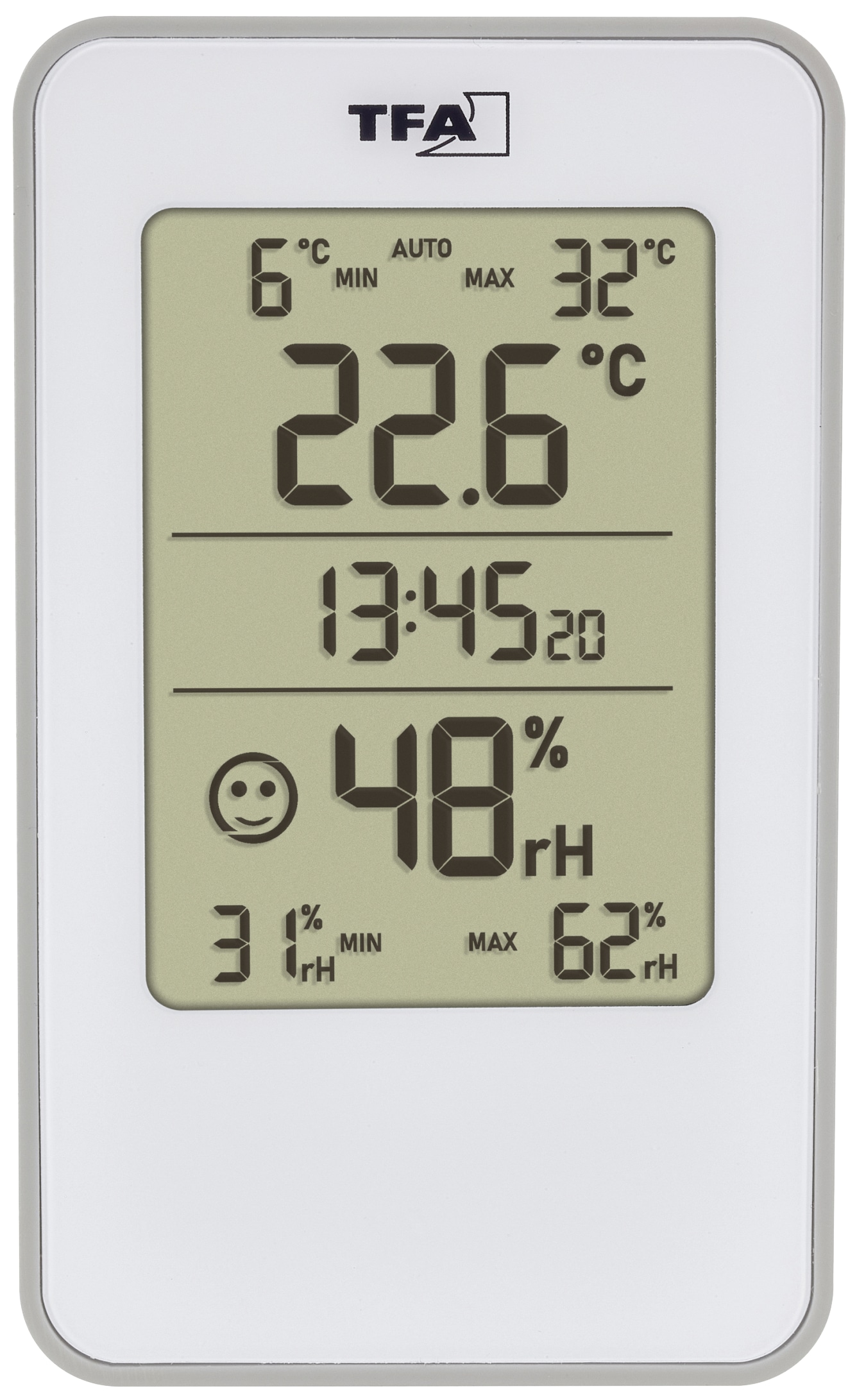 TFA Digitales Thermo-Hygrometer, 30.5057.02, weiß TFA Digitales Thermo-Hygrometer, 30.5057.02, weiß