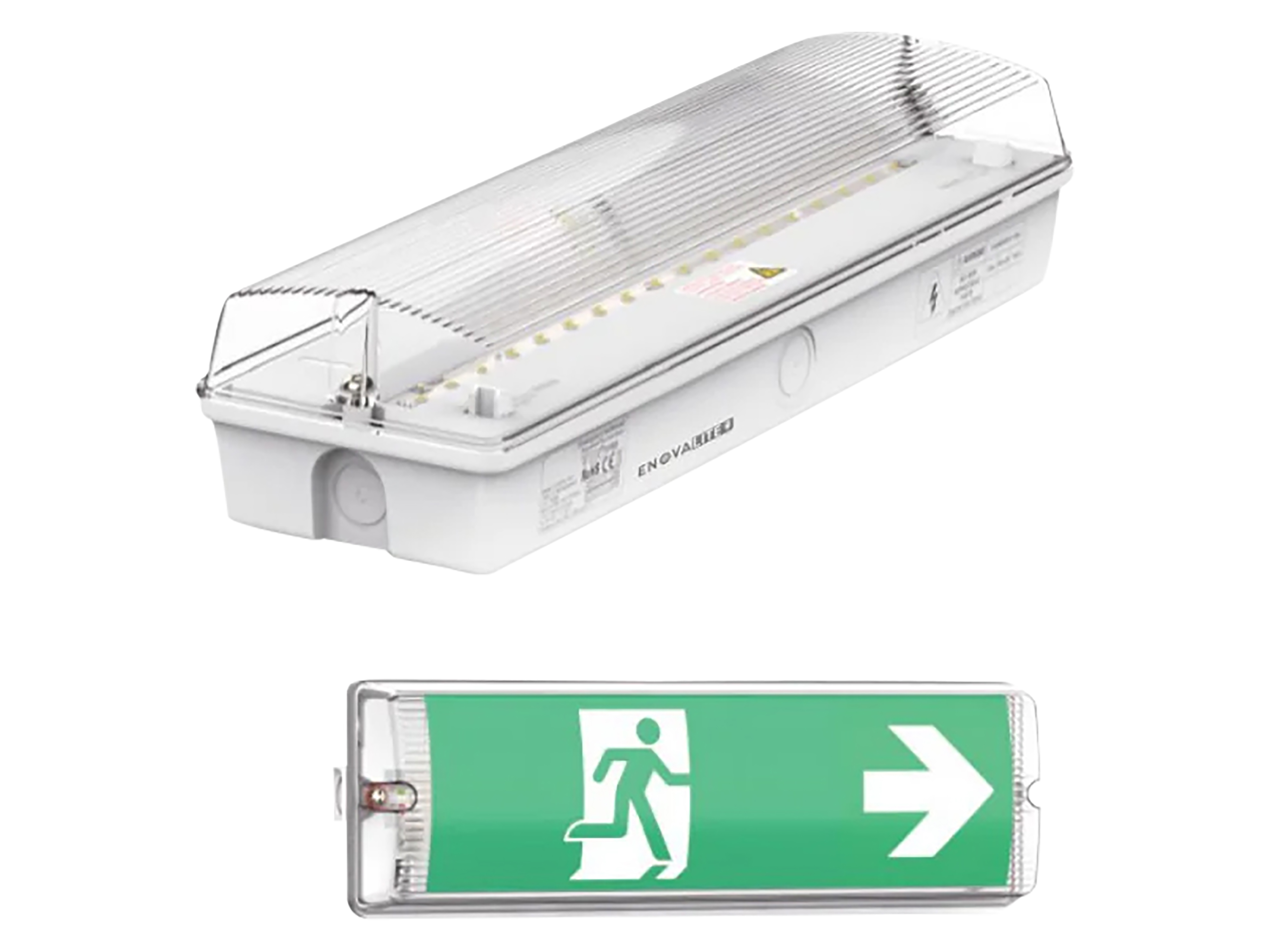 ENOVALITE LED-Fluchtwegeleuchte inkl. 8 h Notstromakku ENOVALITE LED-Fluchtwegeleuchte inkl. 8 h Notstromakku