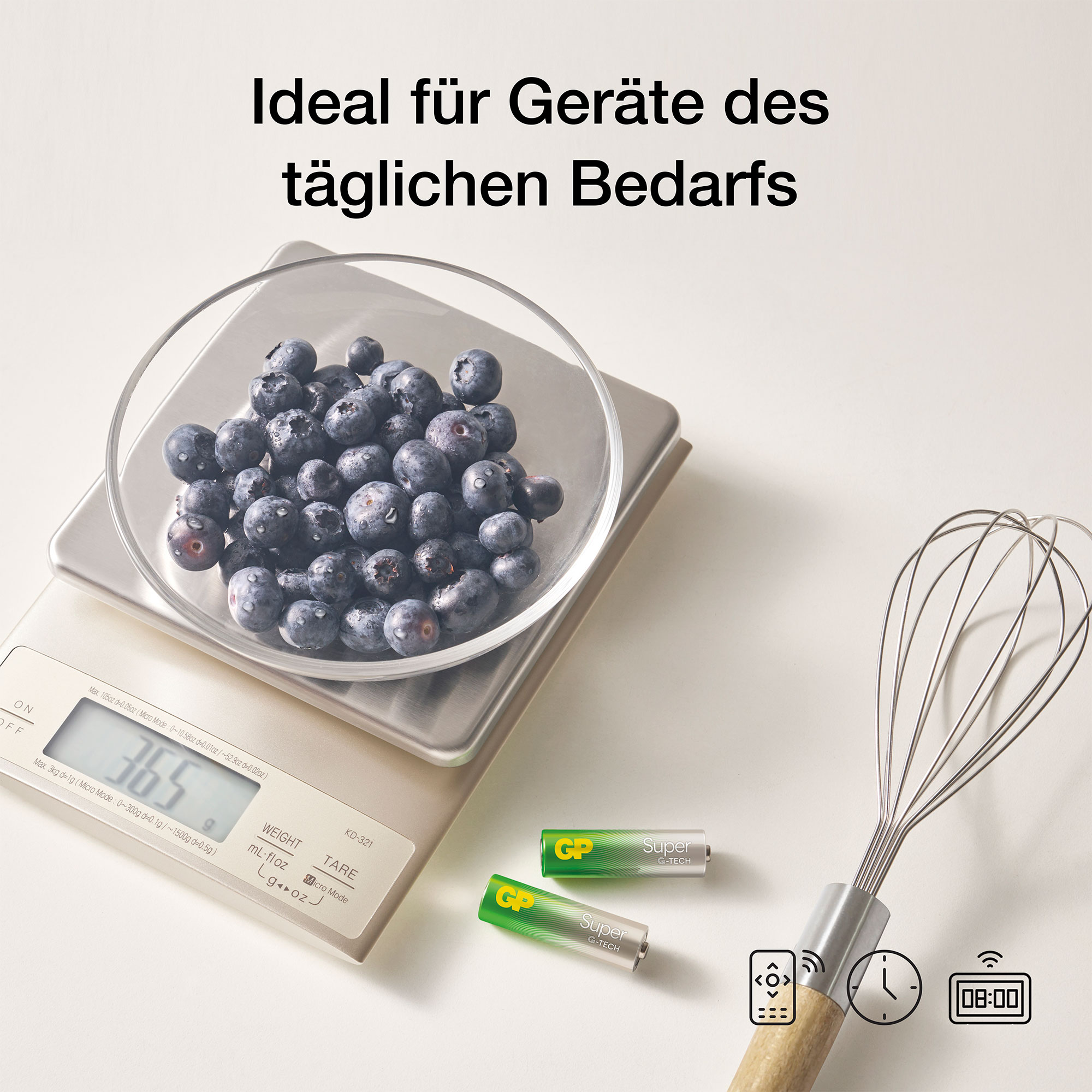 Alkaline Batterien GP, 12x AAA, 12x AA + kostenloser Handventilator