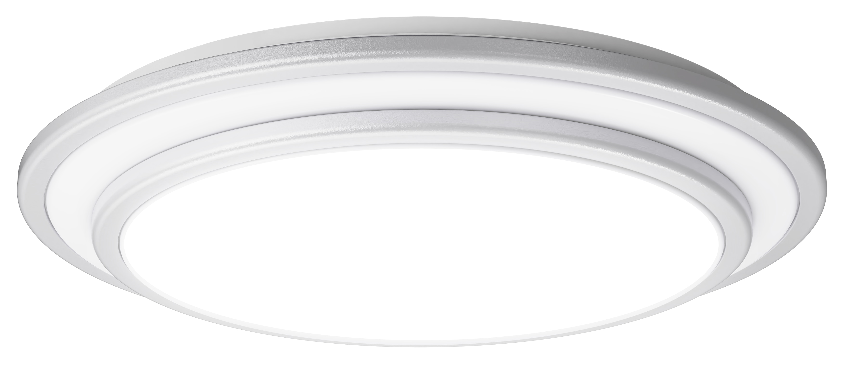 BLULAXA LED-Wand-und Deckenleuchte Nia-S, 16 W, 3000 K, 2000 lm, warmweiß, IP20, weiß/silber, 285 mm BLULAXA LED-Wand-und Deckenleuchte Nia-S, 16 W, 3000 K, 2000 lm, warmweiß, IP20, weiß/silber, 285 mm