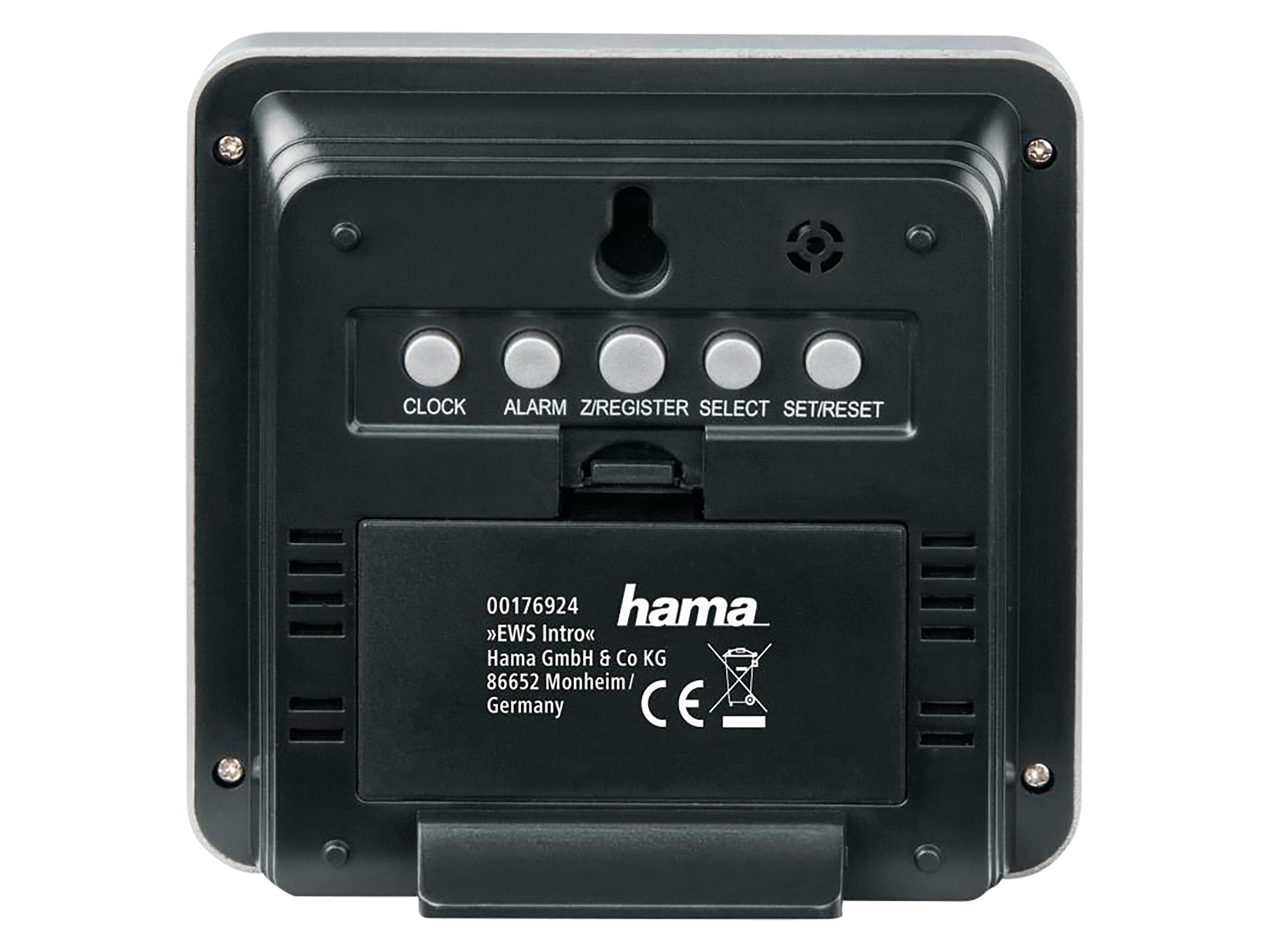 HAMA Wetterstation EWS Intro, silber/schwarz HAMA Wetterstation EWS Intro, silber/schwarz